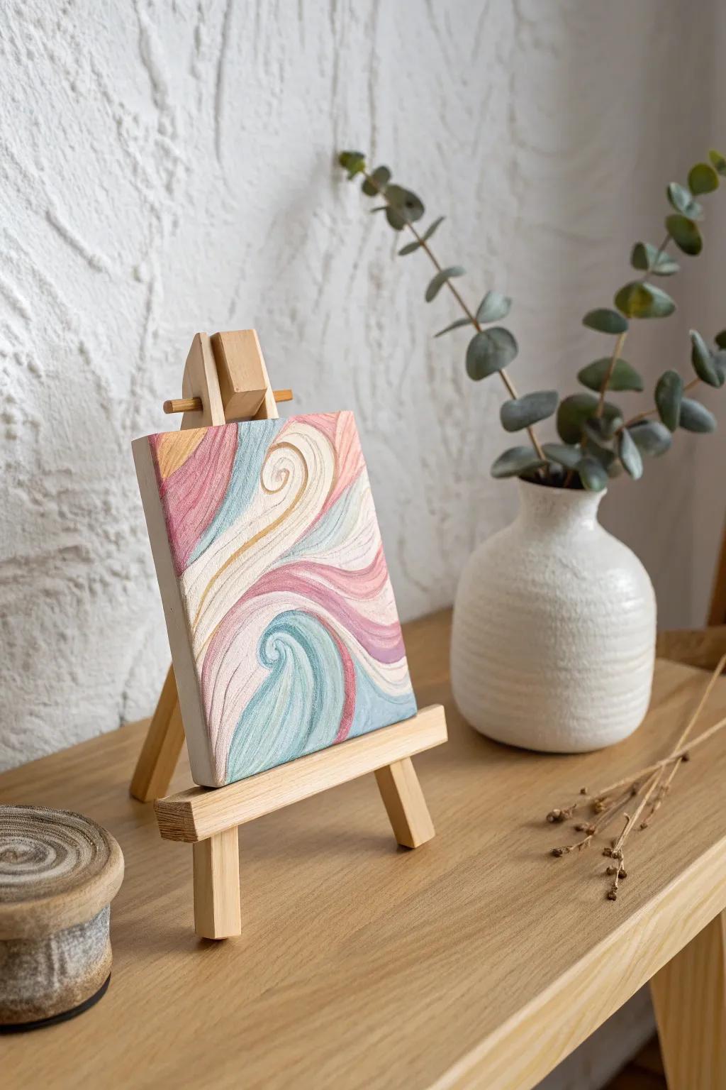 Appreciate the elegance of abstract in these hypnotizing mini color ripples.