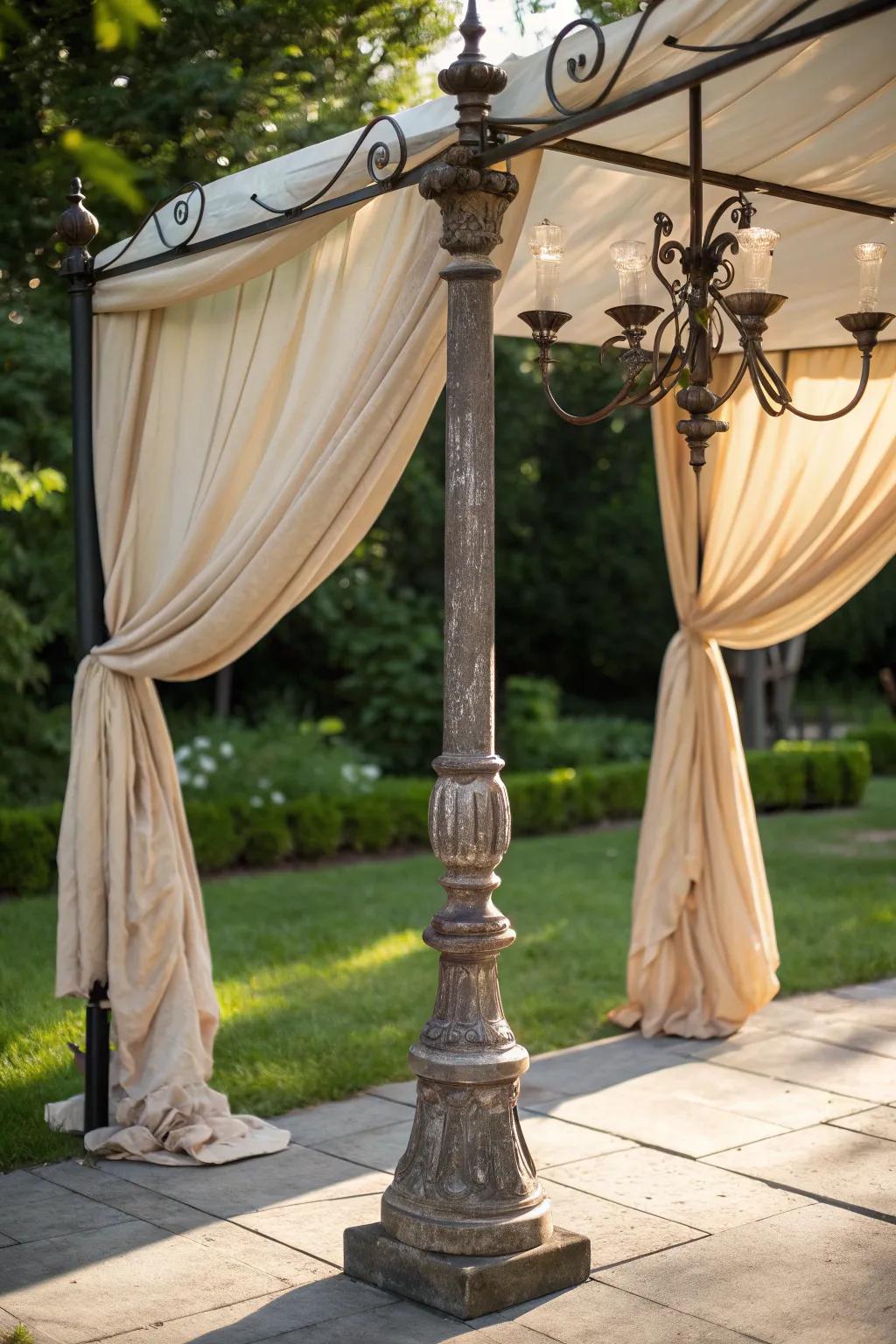 Reimagine your old washing line as a fashionable backyard shelter, ideal for a summertime getaway!