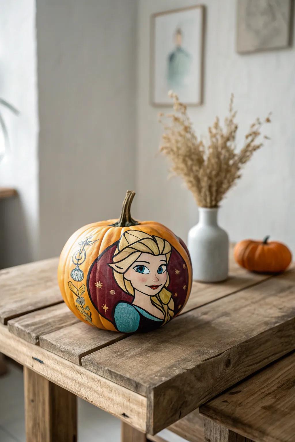 Through whimsical pumpkin artwork, bring your cherished childhood characters to life!