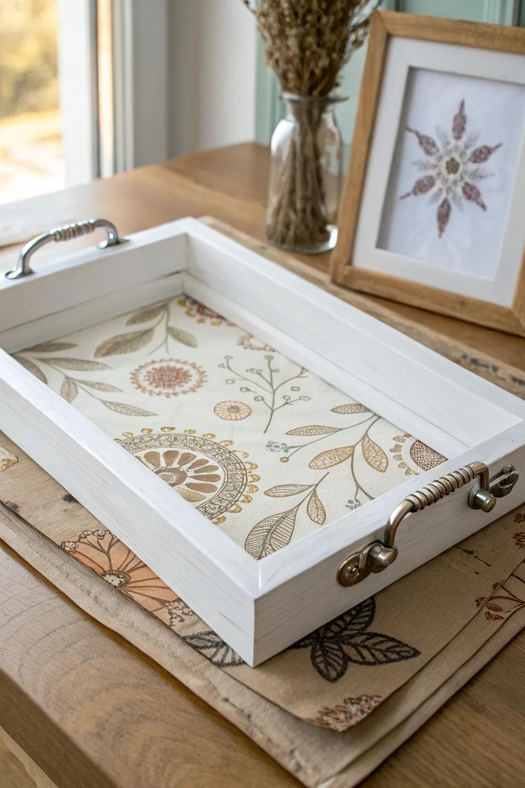 Alter your antiquated borders into chic serving platters featuring a minimalist convolution. Optimal for integrating a bohemian accent into your abode!