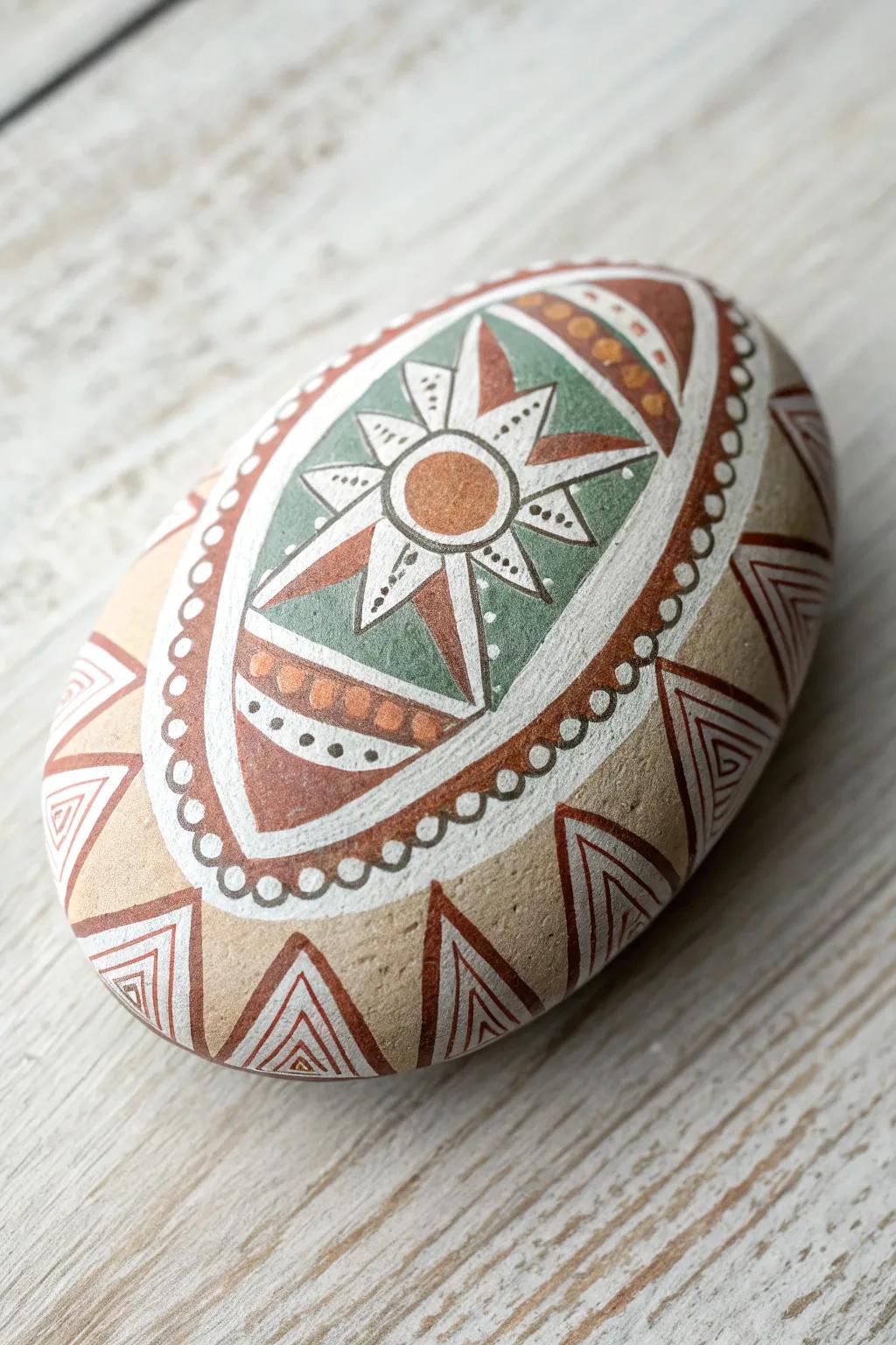 Embrace the allure of non-figurative art with this simple stone art masterpiece.