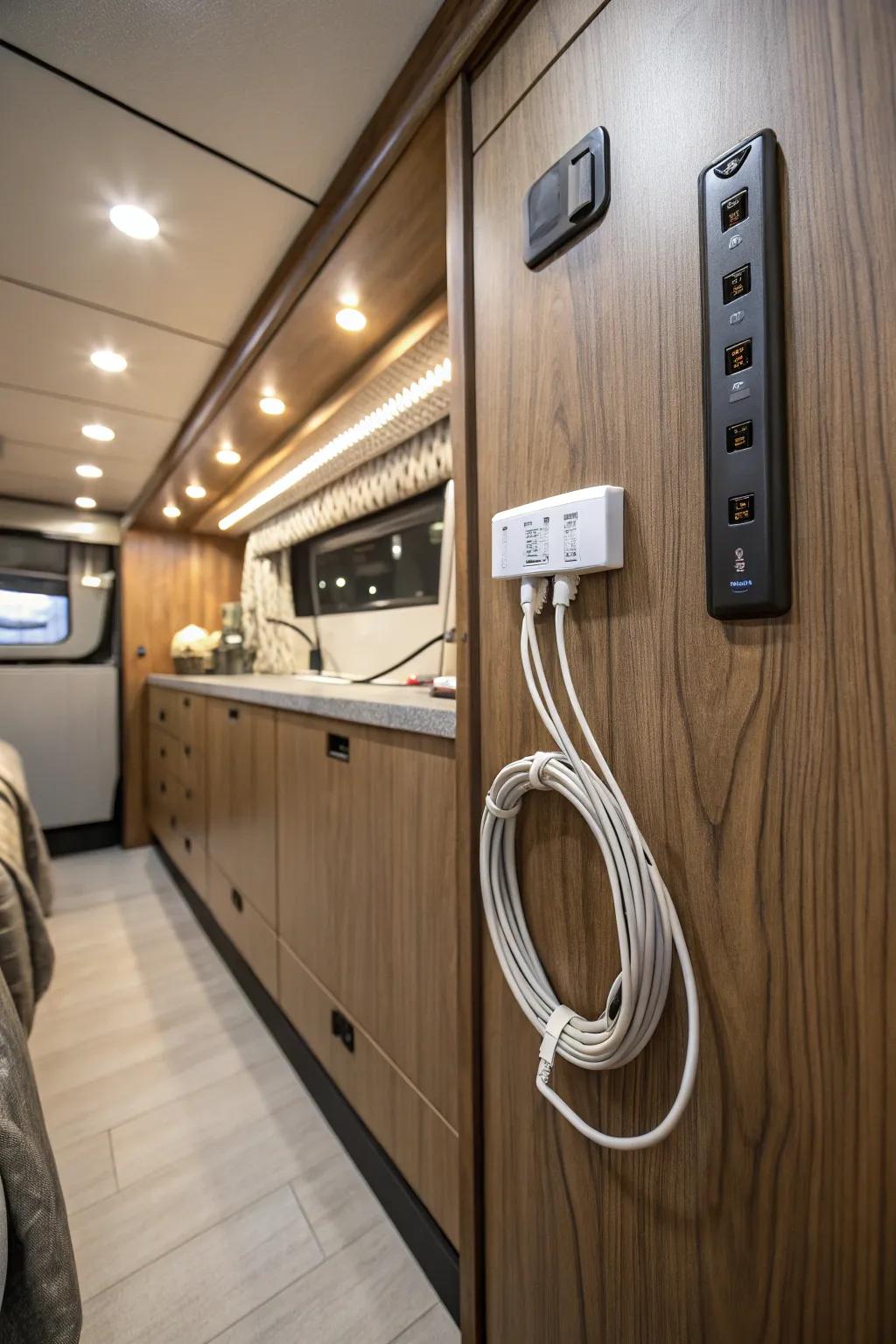 Enhance your RV's organization with adhesive strip solutions—where strength meets style.