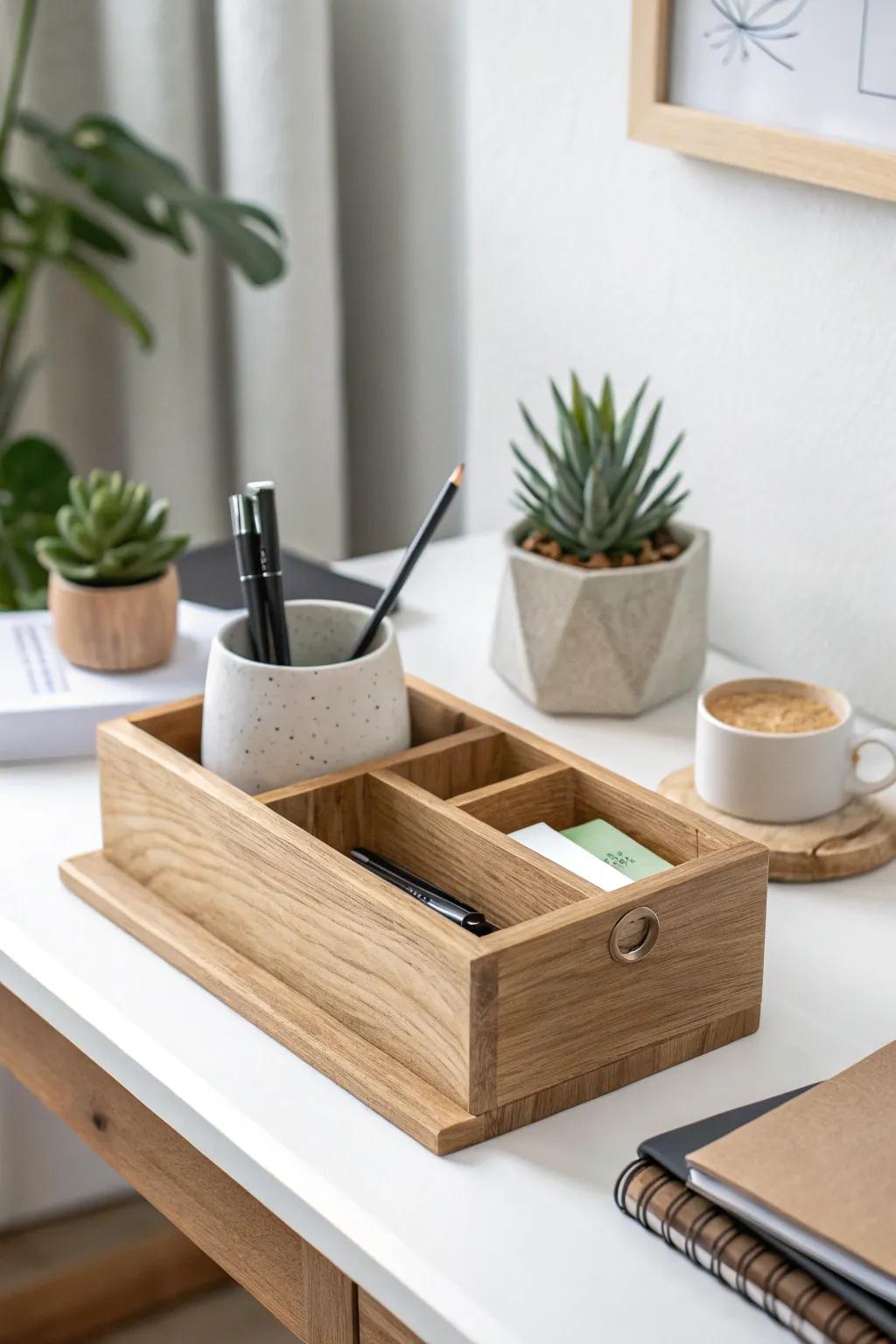 Embrace simplicity with this minimalist wonder — a flawless fusion of Scandinavian elegance and Boho charm for your desk.
