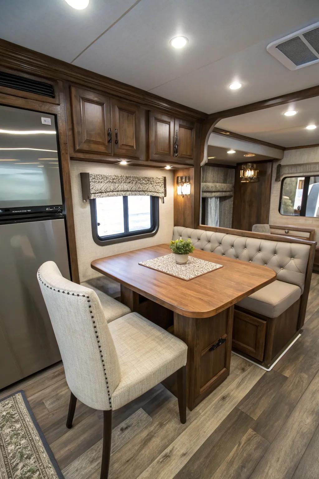 Observe the enchantment of alteration: From outdated to sensational, this fifth wheel revamping is a testament to the influence of artisanship.