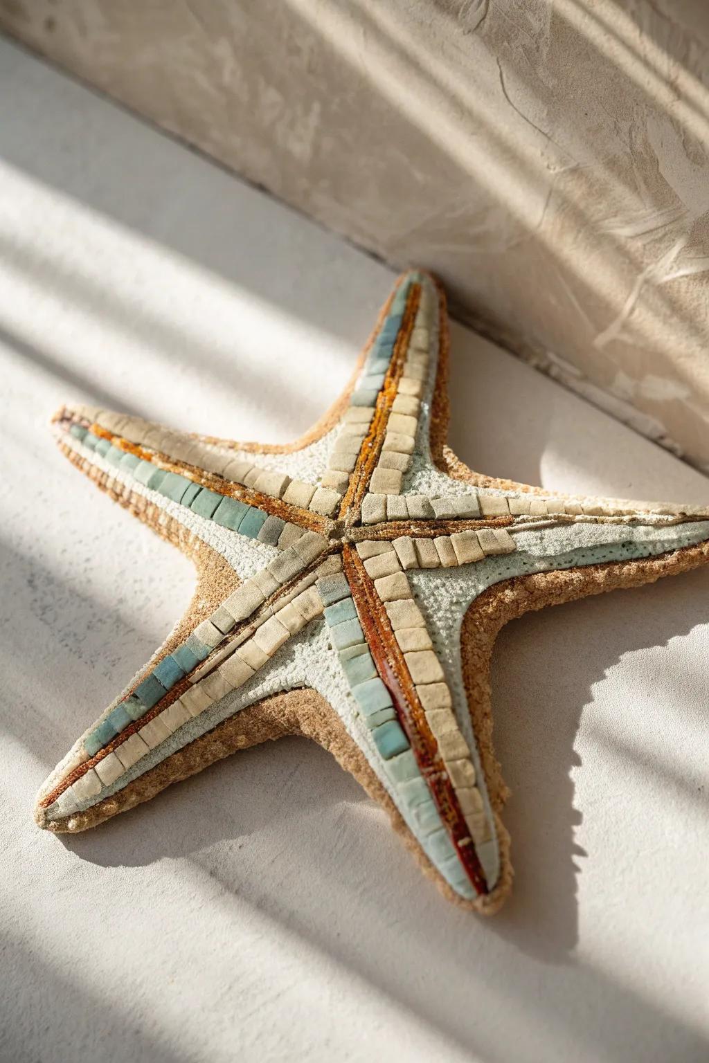 Embrace the art of texture with this spectacular varied medium sea star.