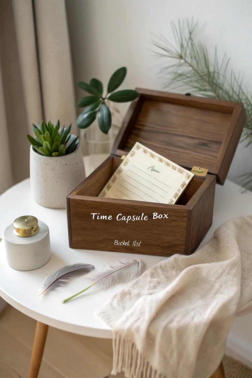 Immortalize your aspirations within an ageless treasure. ✨ #Ambitions #TimeCapsule