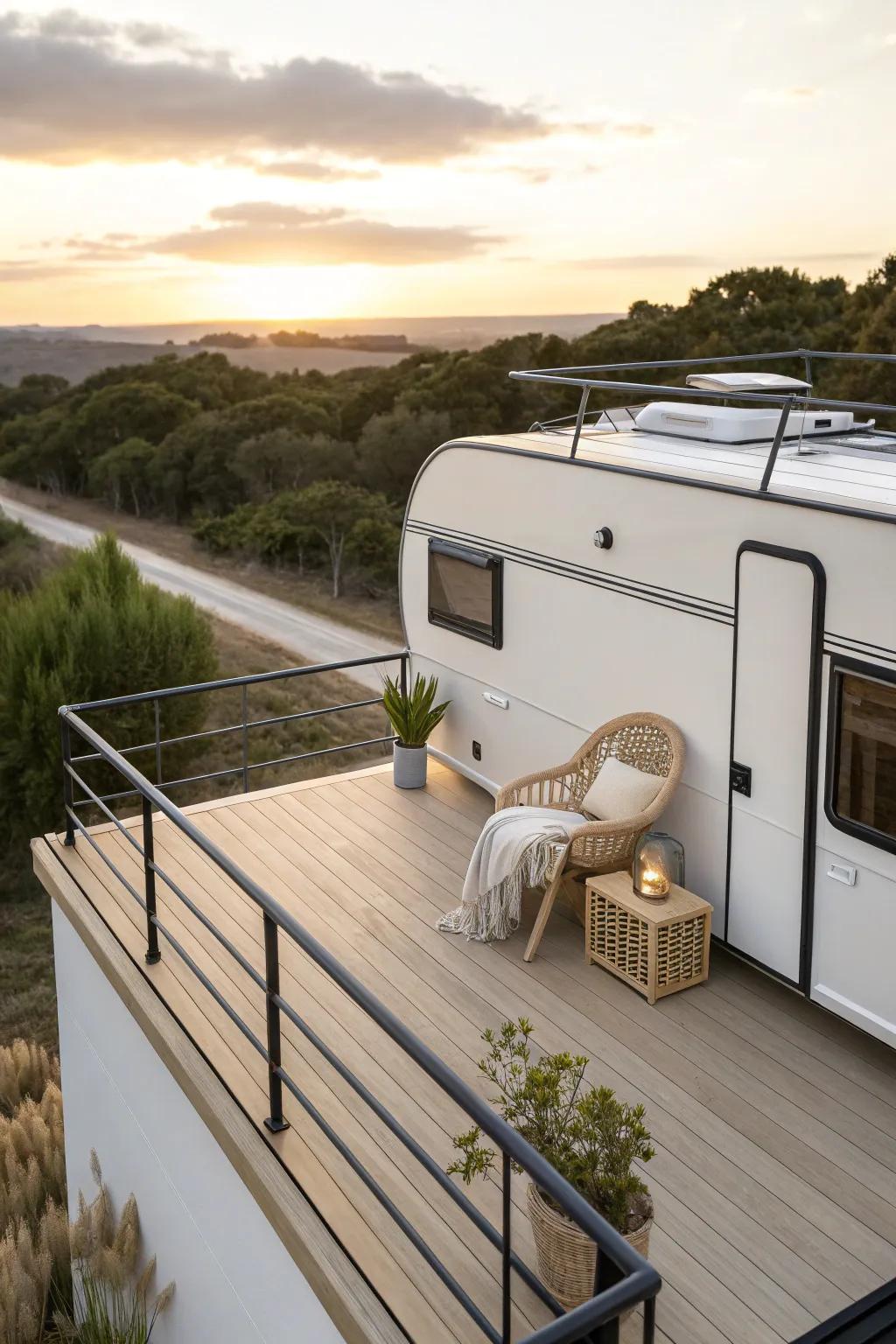 Enhance your adventures using a minimalist rooftop terrace—where every sunset turns into a work of art.