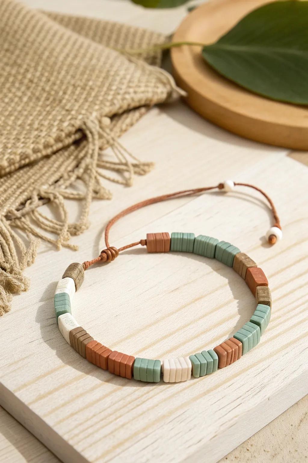 Value simplicity with this stunning hue partition cord bracelet, a quintessential fusion of Scandinavian minimalism and bohemian allure.