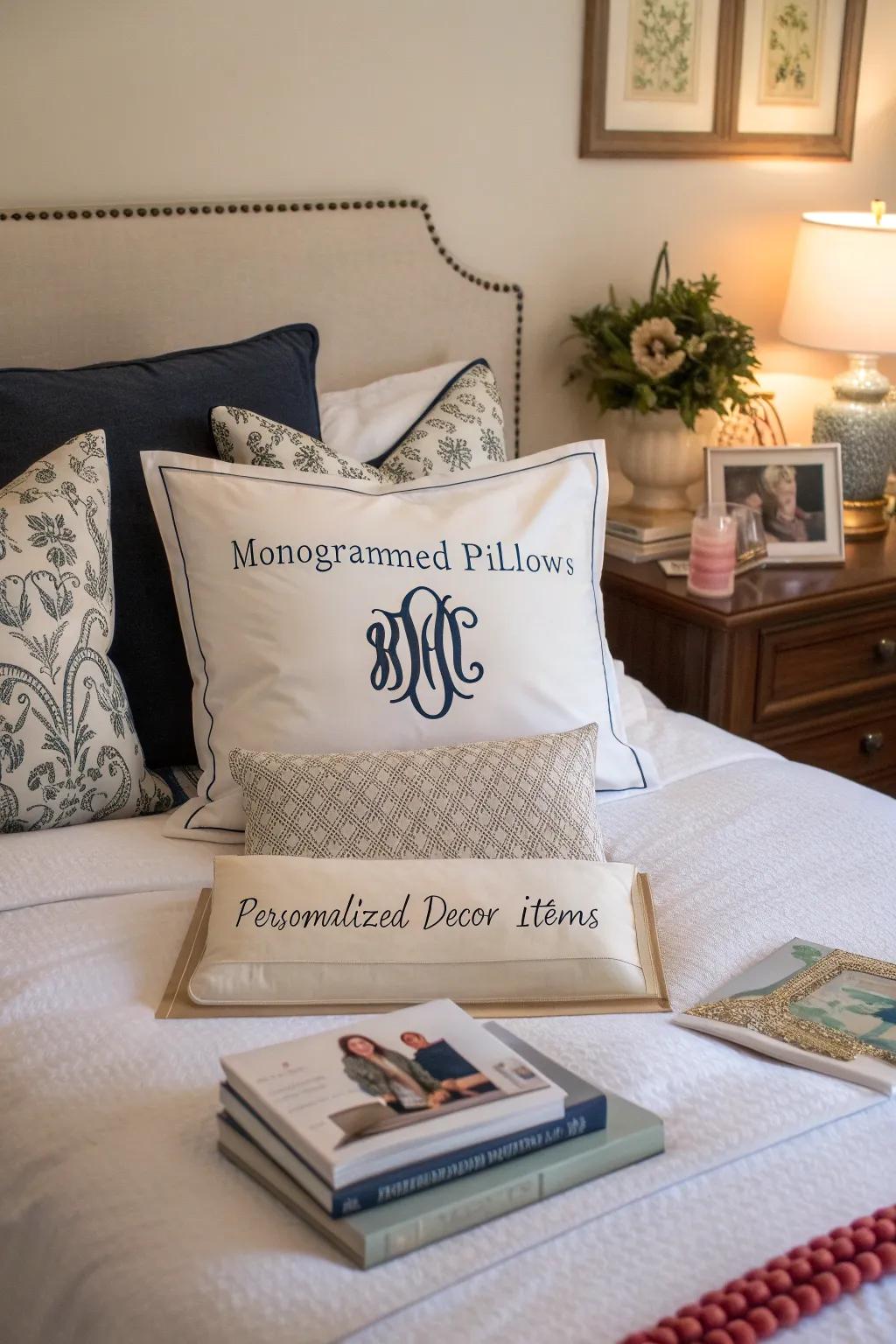 Personalized details render the ornamentation uniquely yours.