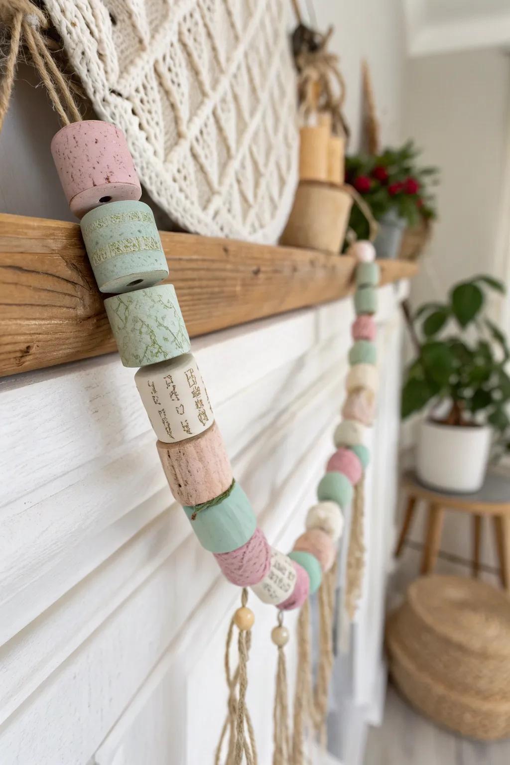 Add a stroke of inviting charm to your area with a crafted cork string. Ideal for admirers of minimalist refinement.