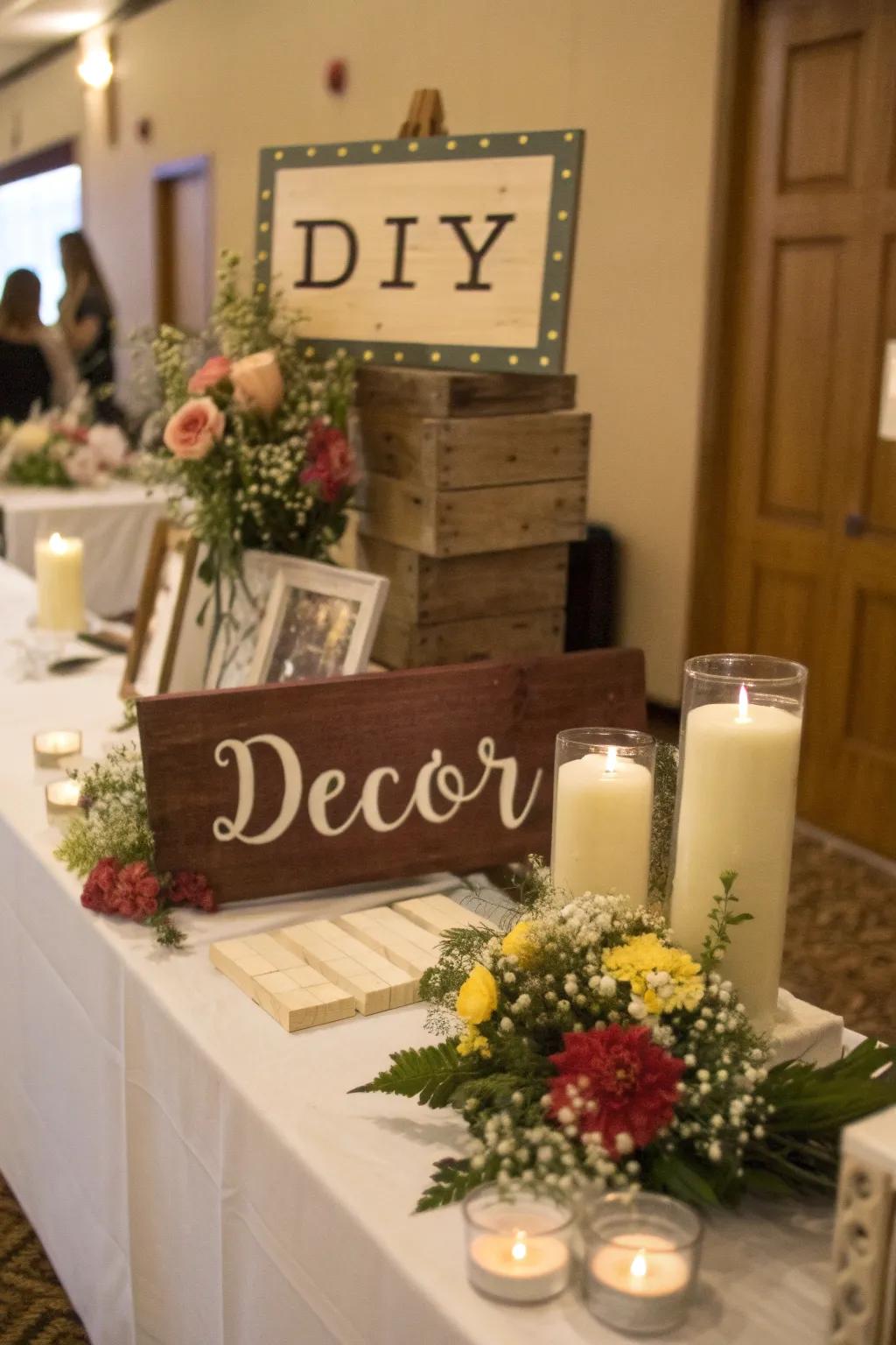 DIY touches add unique individual flair.