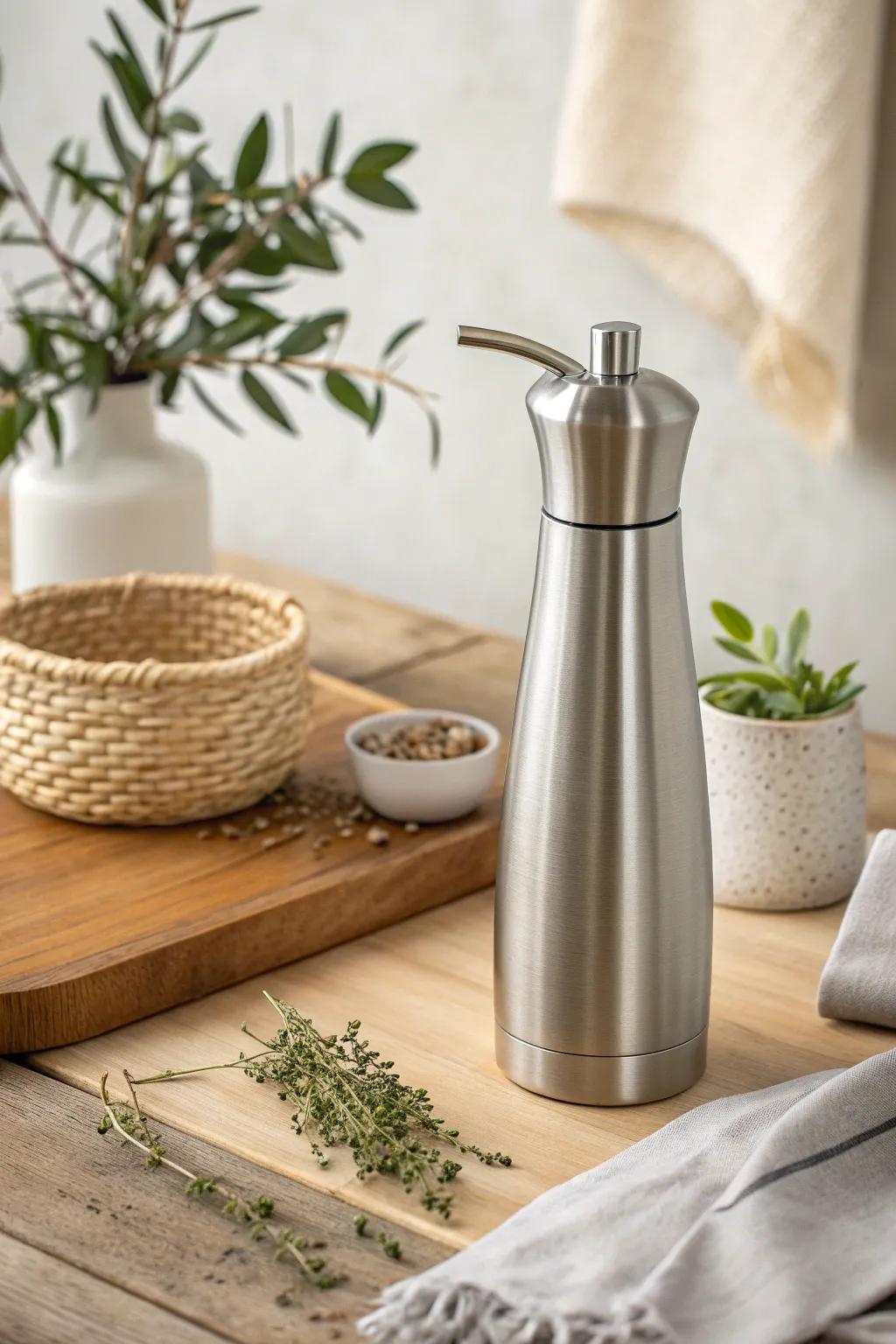 Elevate your air frying game with a sophisticated oil dispenser – essential for that coveted golden, crispy finish.