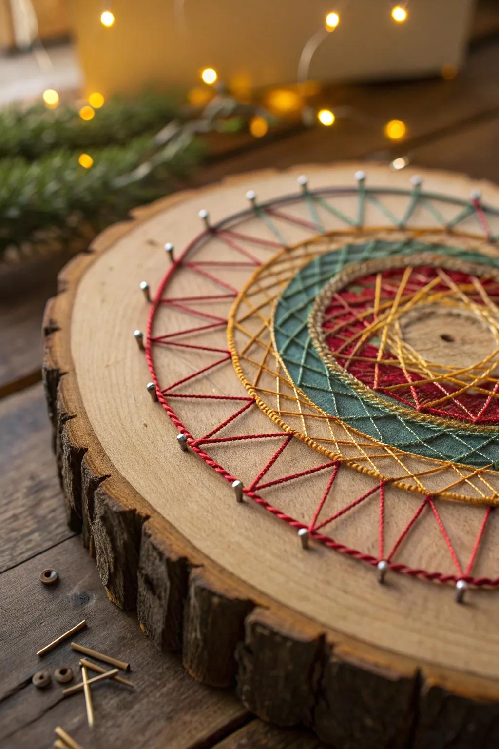 Creativity Unleashed: Craft Your Own String Art on Natural Wood