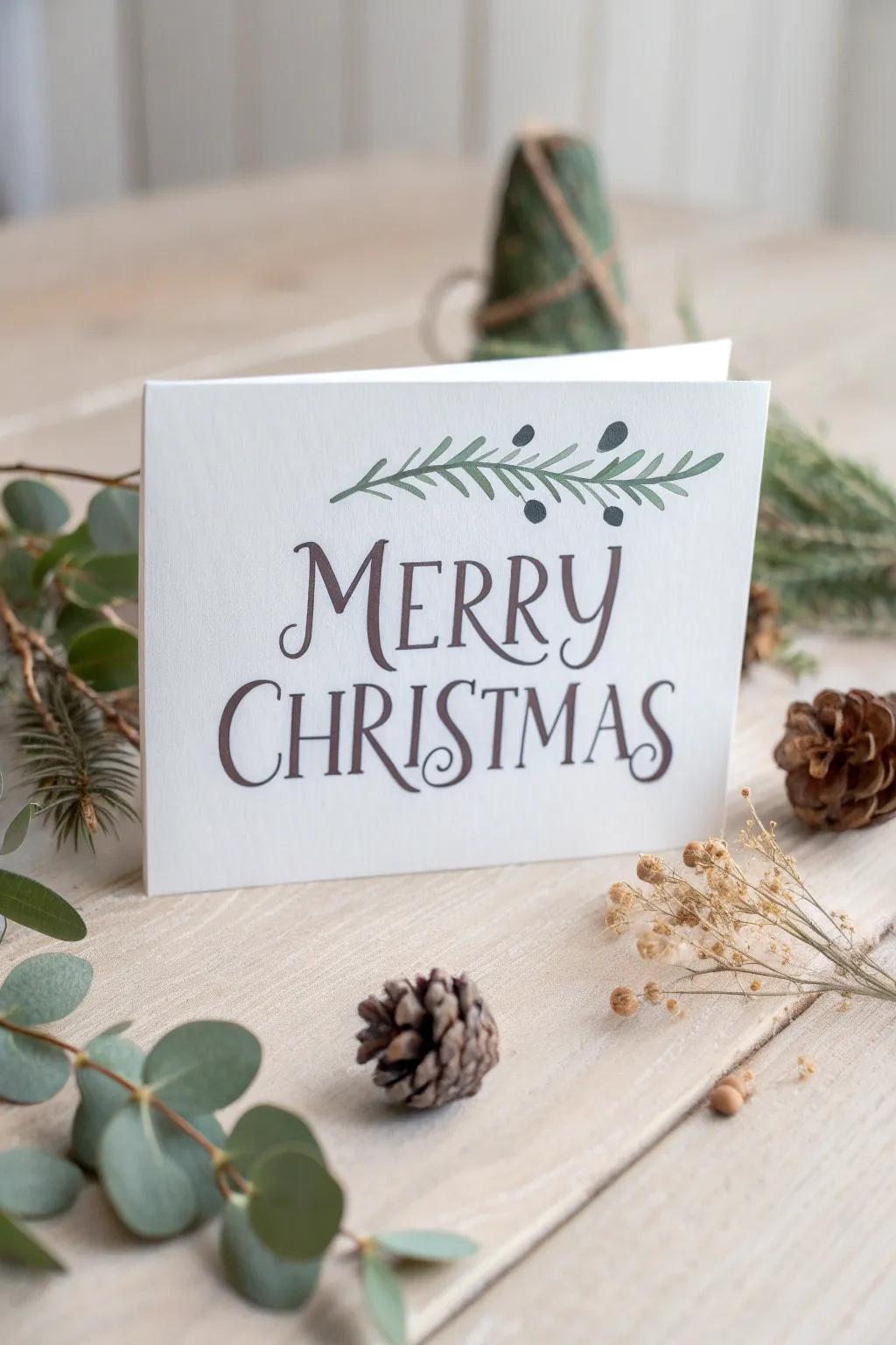 Encapsulate the essence of the season with minimalist refinement. 🎄✨