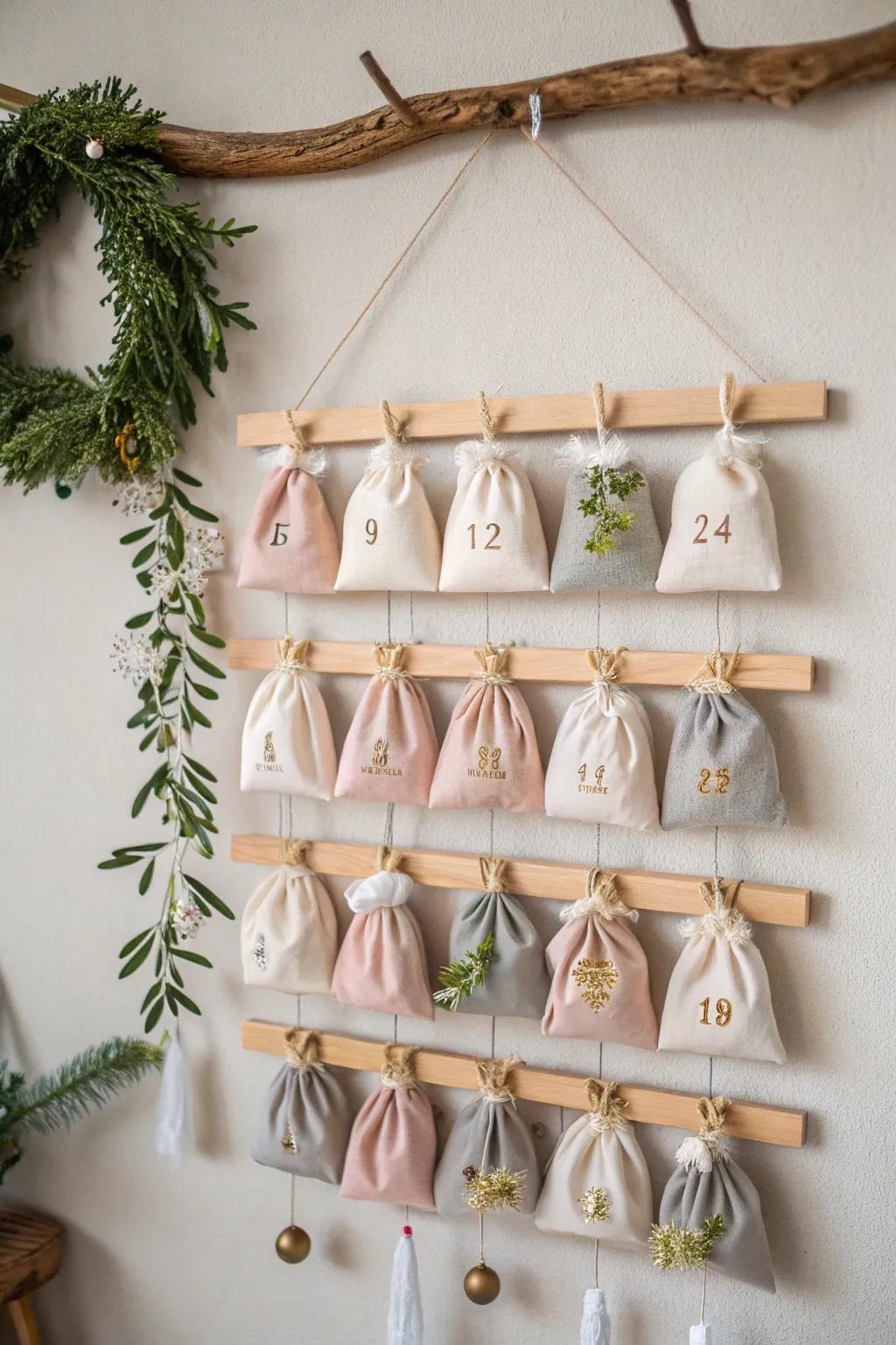Crafting Connections: Unite the classroom with a beautifully minimalistic advent calendar, suited for cultivating collaboration and Yuletide cheer.