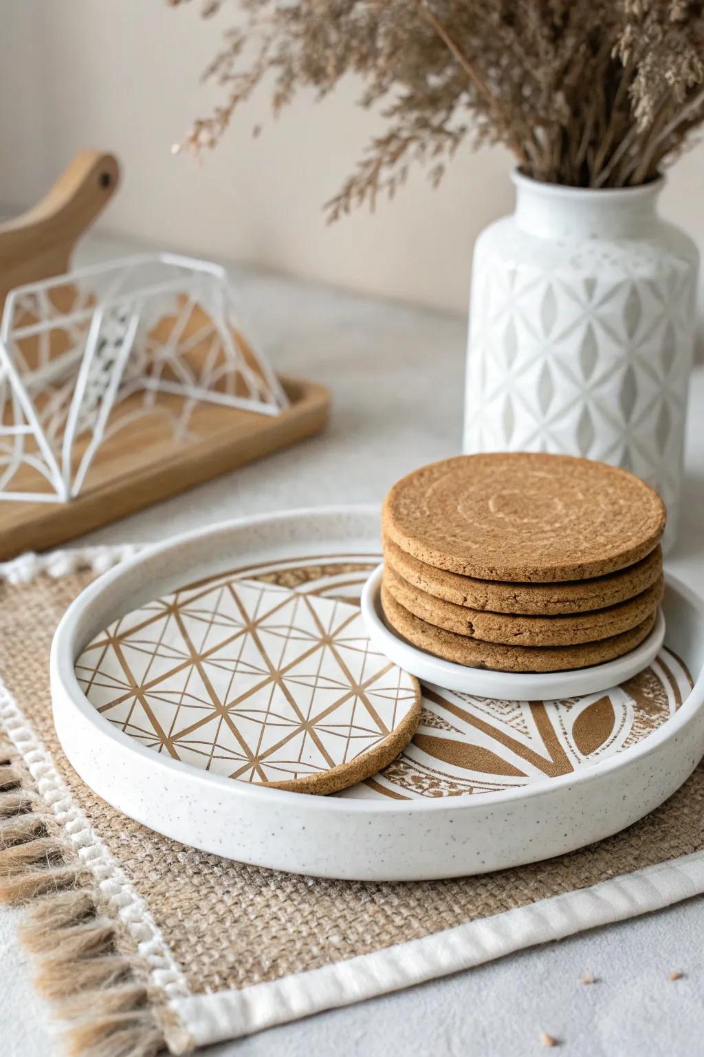 Elevate your tabletop with a hint of Scandinavian elegance and boho charm.