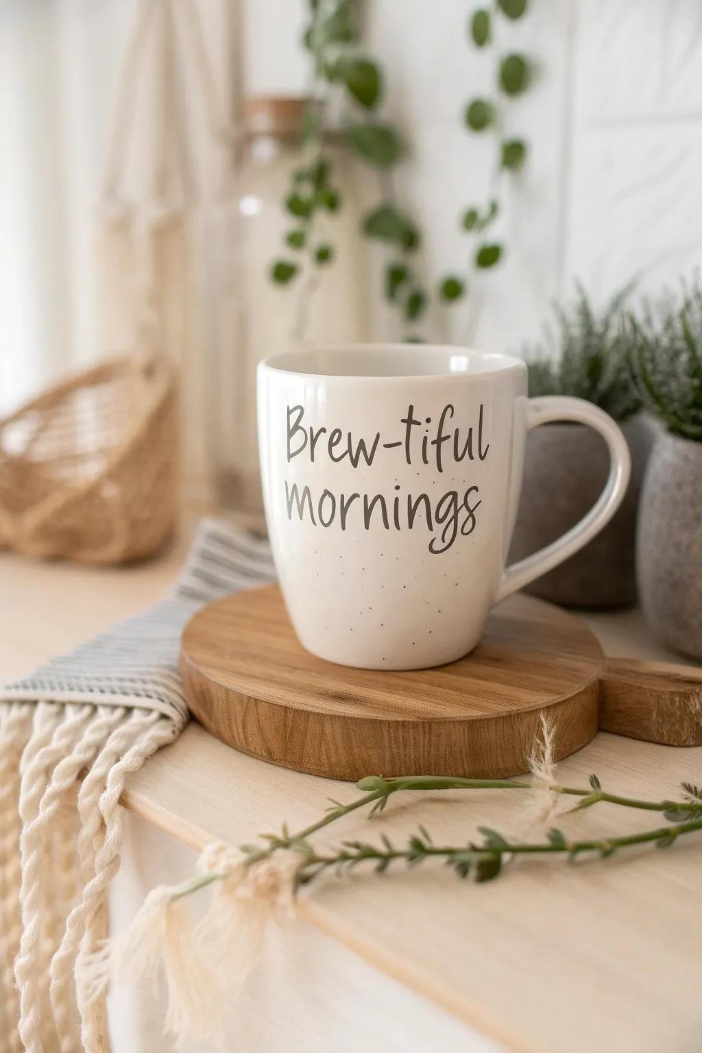 Start your day with a touch of elegance and a dash of charm. #BrewtifulMornings