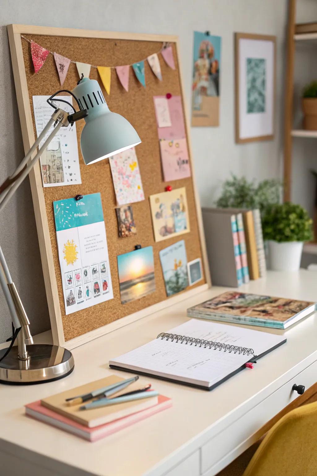 An idea display to keep your creative thoughts flowing.