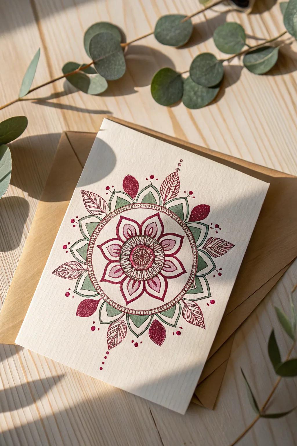 Embrace the splendor of simplicity with floral-inspired Diwali cards that articulate the language of nature and artistry.