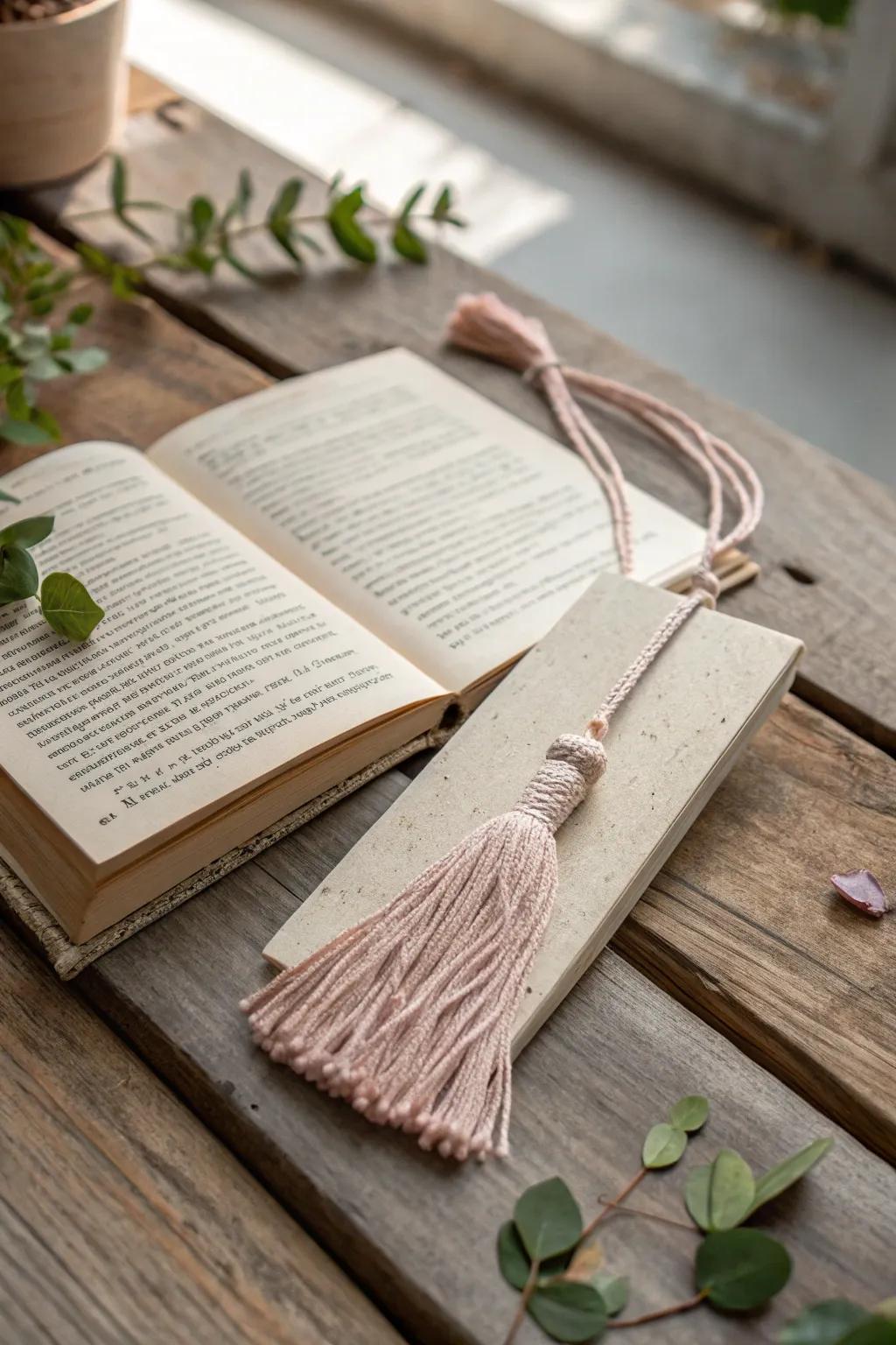 Elevate your reading experience with a hint of handcrafted refinement. #FringingAccent