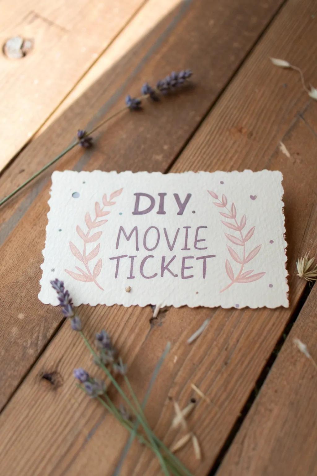 Invite your friends in style with these charming DIY film passes, a perfect blend of minimalism and boho flair.