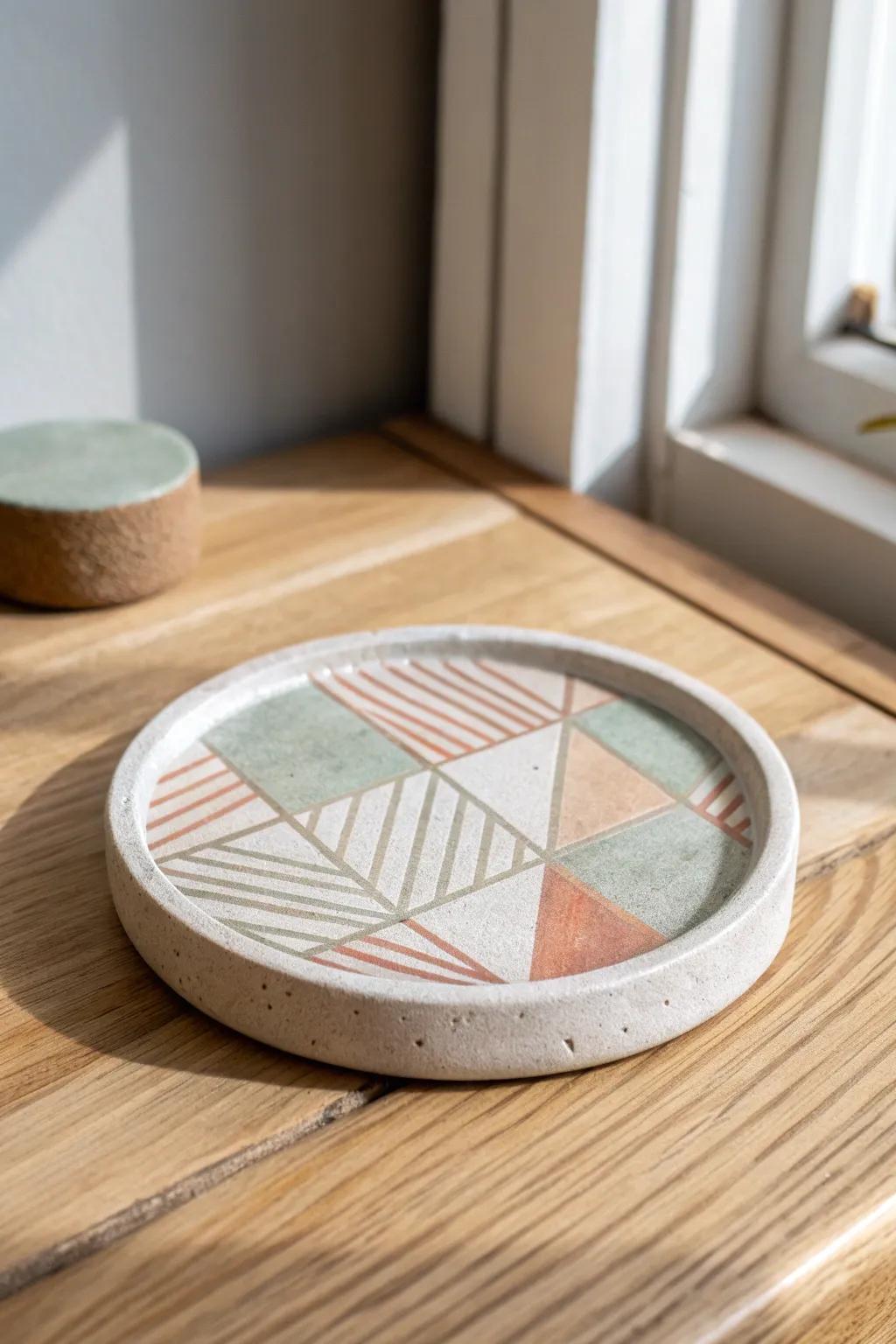 Improve your table arrangement using minimalist hardpack coasters—simplicity blending with modern artisanship.