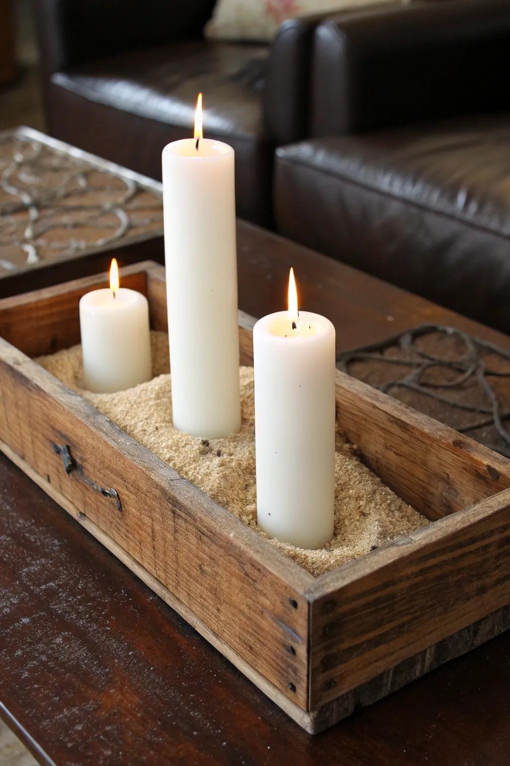 Transform a classic wooden container into a country-inspired light fixture, ideal for imbuing warmth and charm into any environment.