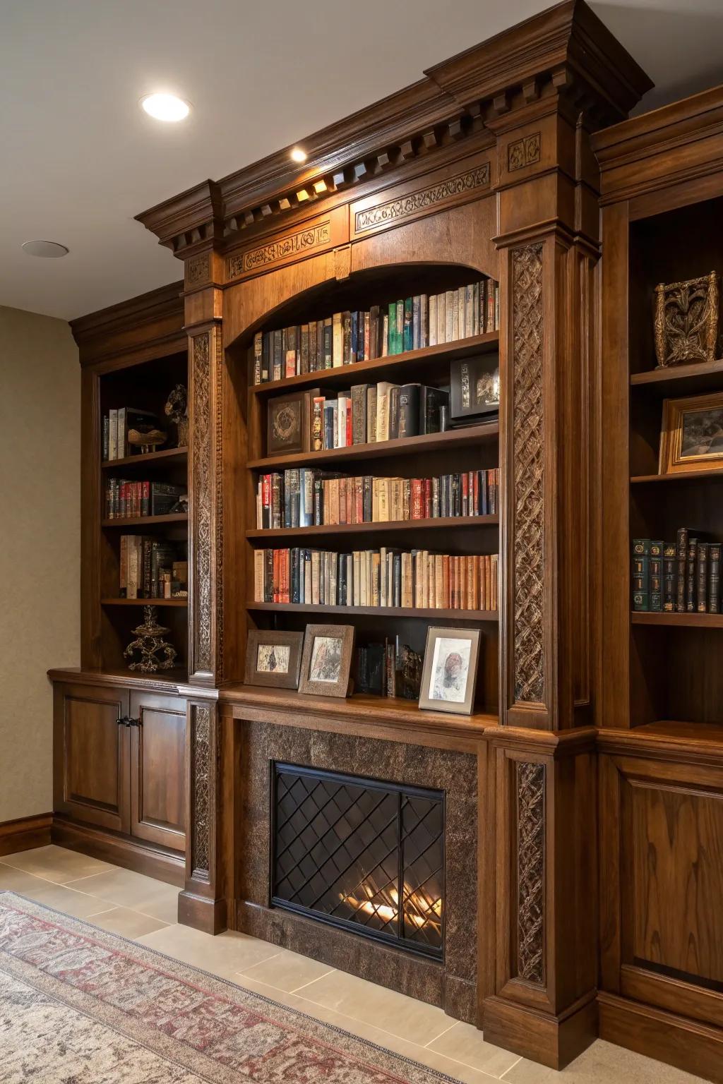 Find the skill of disguise with a bookcase that provides more than is immediately apparent. #Craftsmanship #HomeDesign
