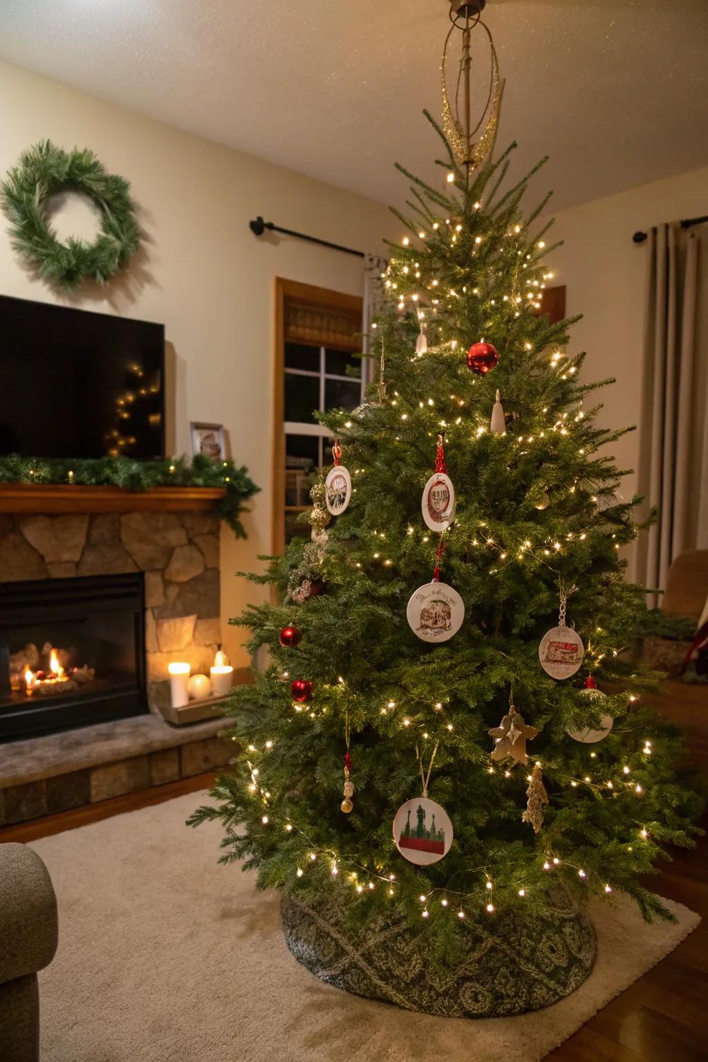 A personalized Christmas tree that recounts your family's unique holiday saga.