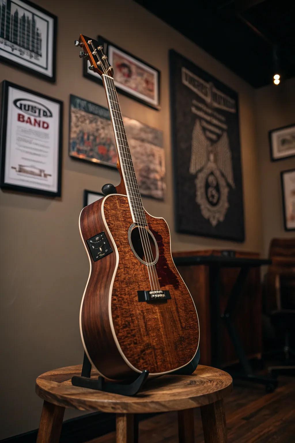 Crafting inspiration with every string: A guitar studio that tells a story.