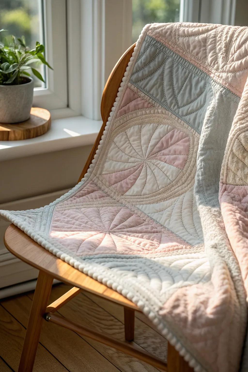 Discover the art of layered textures in quilting, where every stitch tells a story of craftsmanship and elegance.