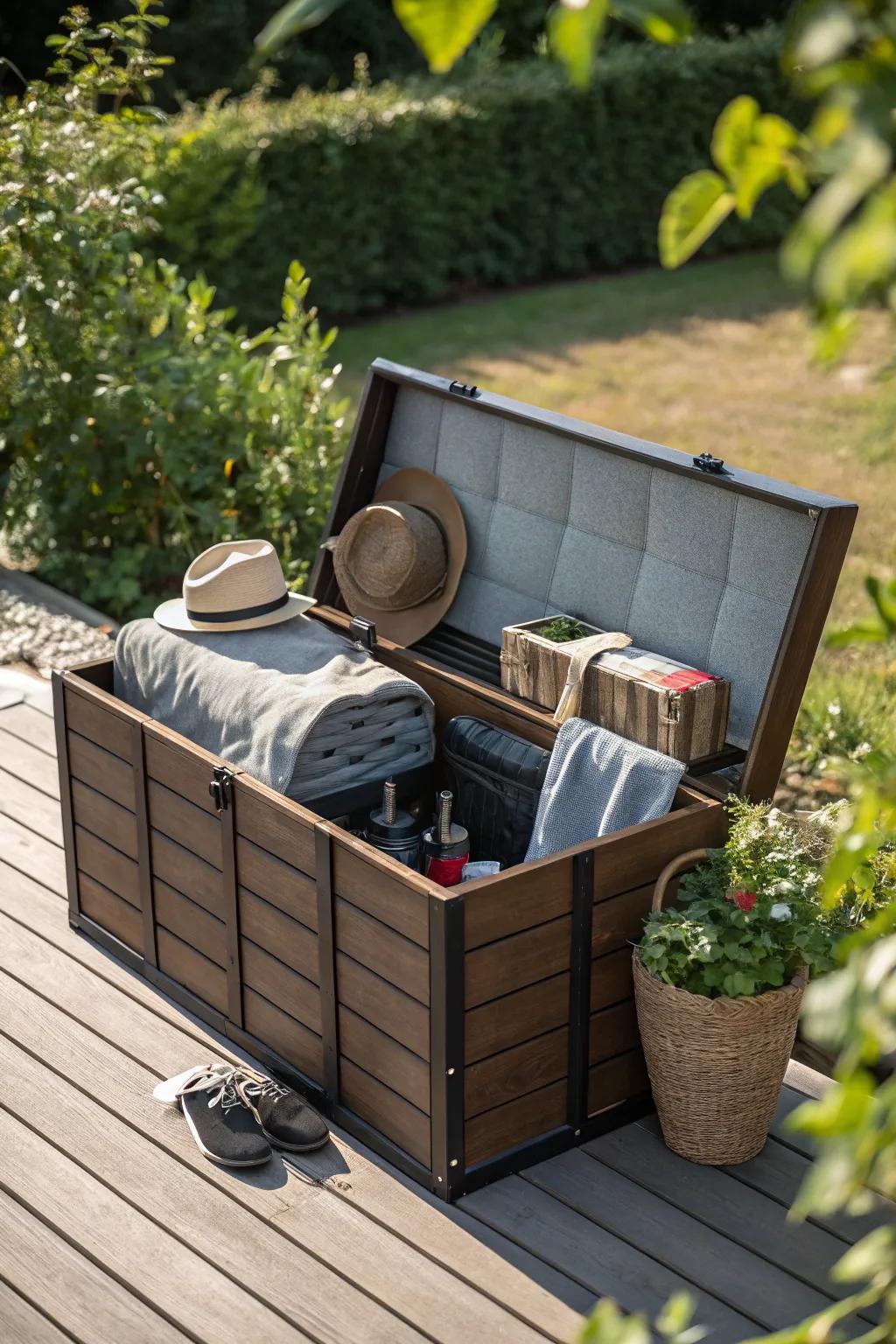 Both effortlessly stylish and functional: foldable stowage that's ideal for your seasonal must-haves.