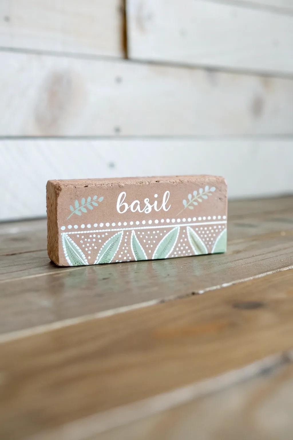 Add a hint of rustic sophistication to your garden using handmade herb tags.