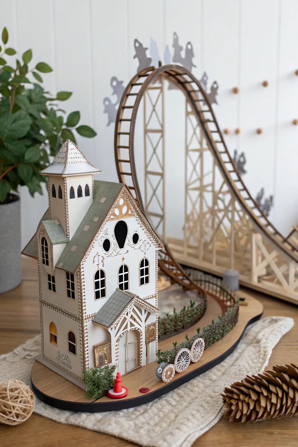 Release your imagination with a bespoke phantom manor paper roller coaster!