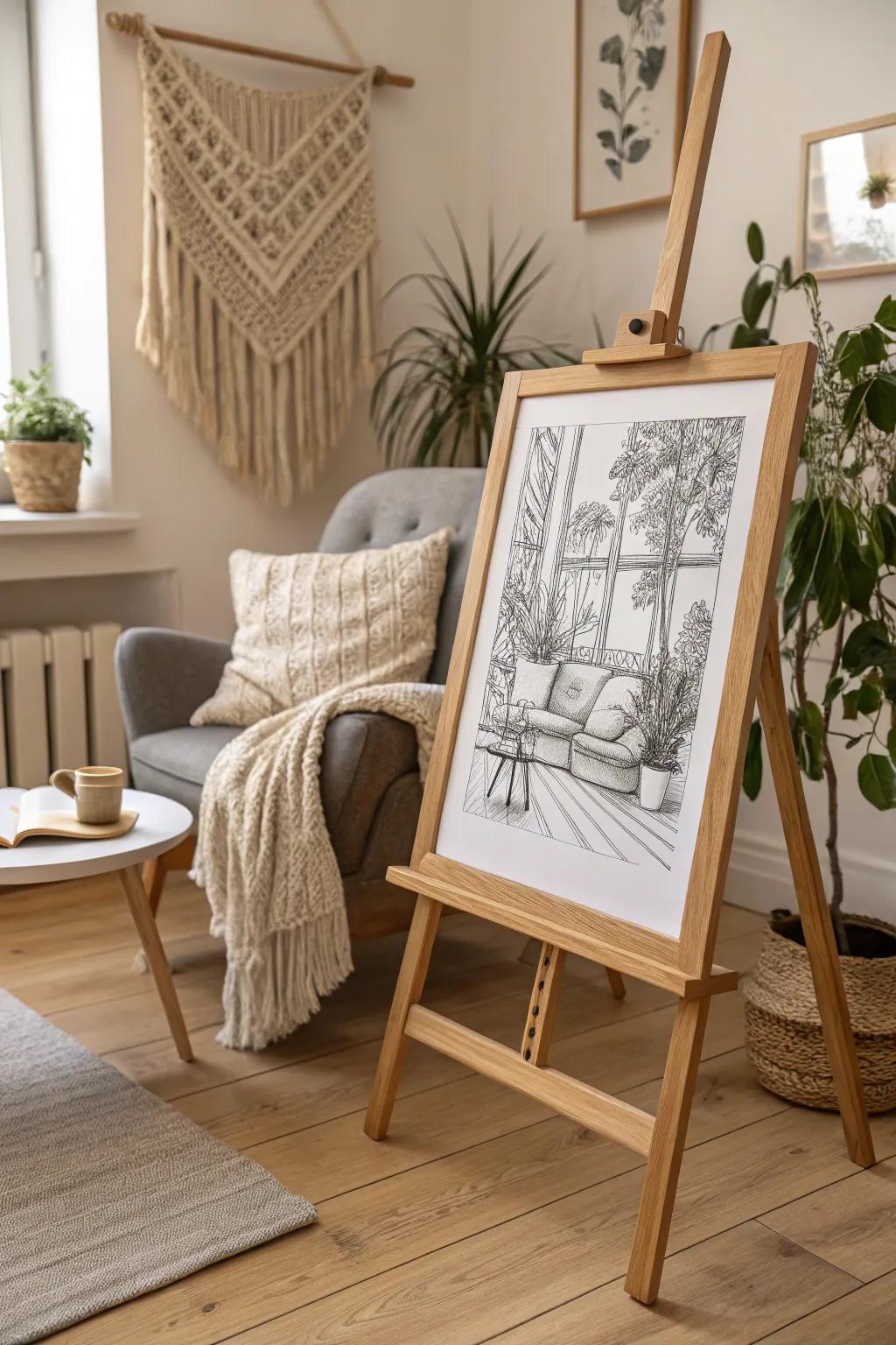 Sketching the charm of daily moments with ink. ✍✨ #ArtInSimplicity #ScandiBoho