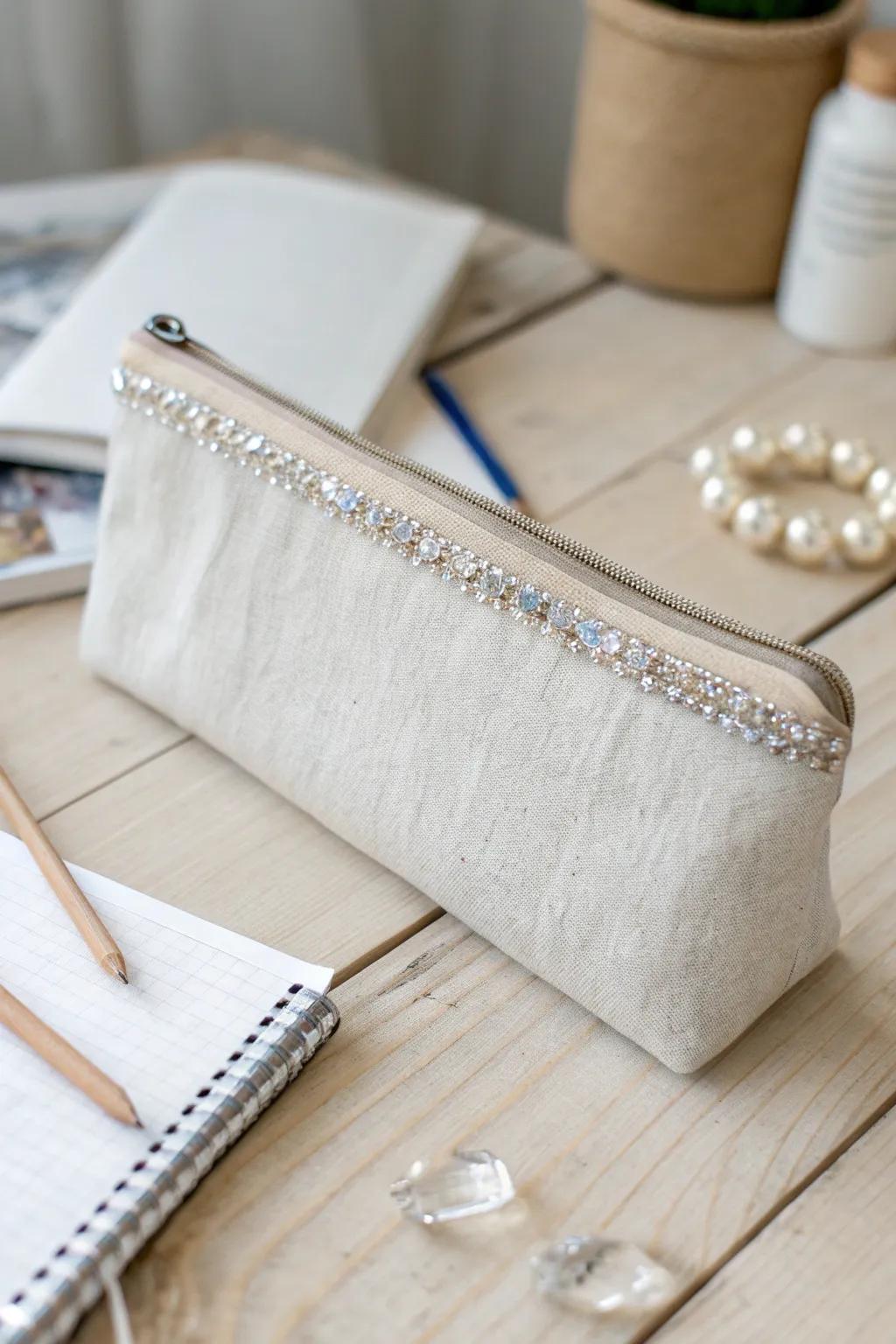 Elevate your stationery ensemble with a hint of gemstone refinement. ✨ #MinimalistChic #HandcraftedBeauty