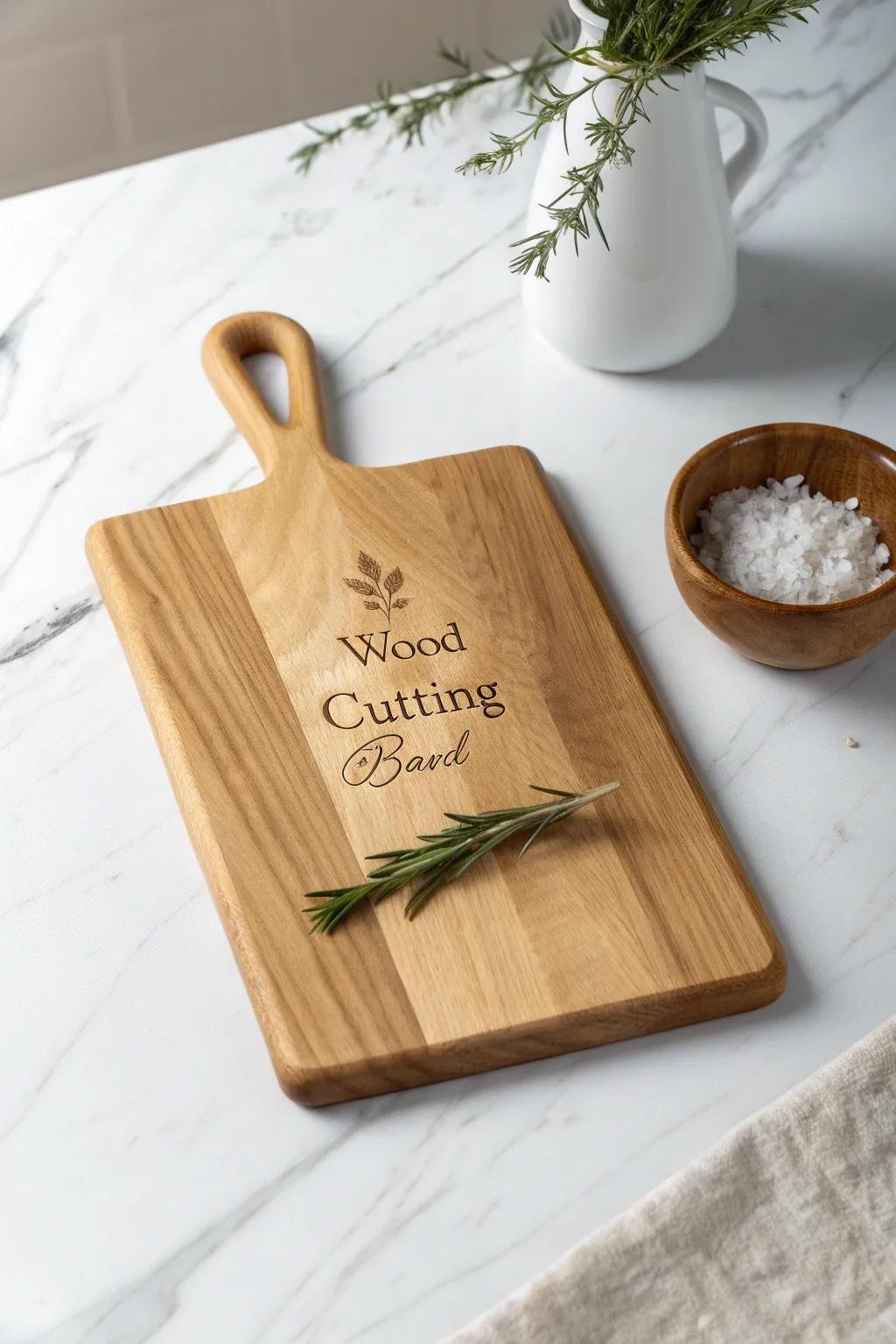 Elevate your kitchen with a bespoke slicing block that melds simplicity and refinement.