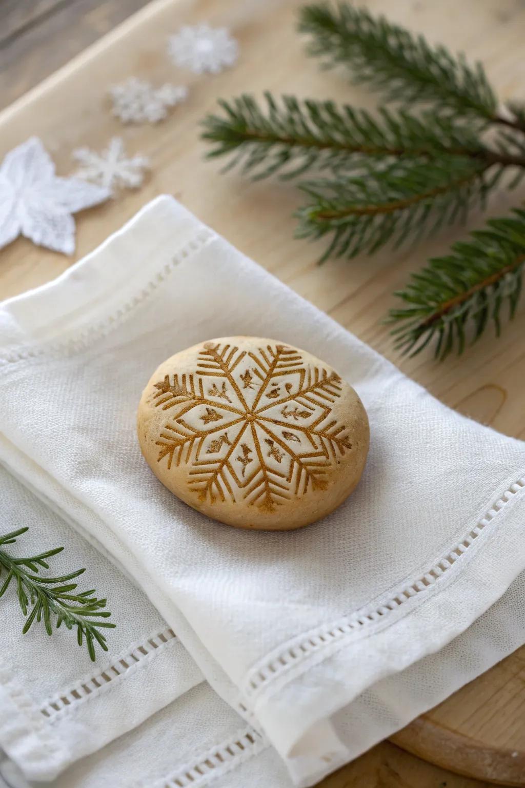 Inject a frosty emotion into your holiday aesthetics via handcrafted snowflake stamps!