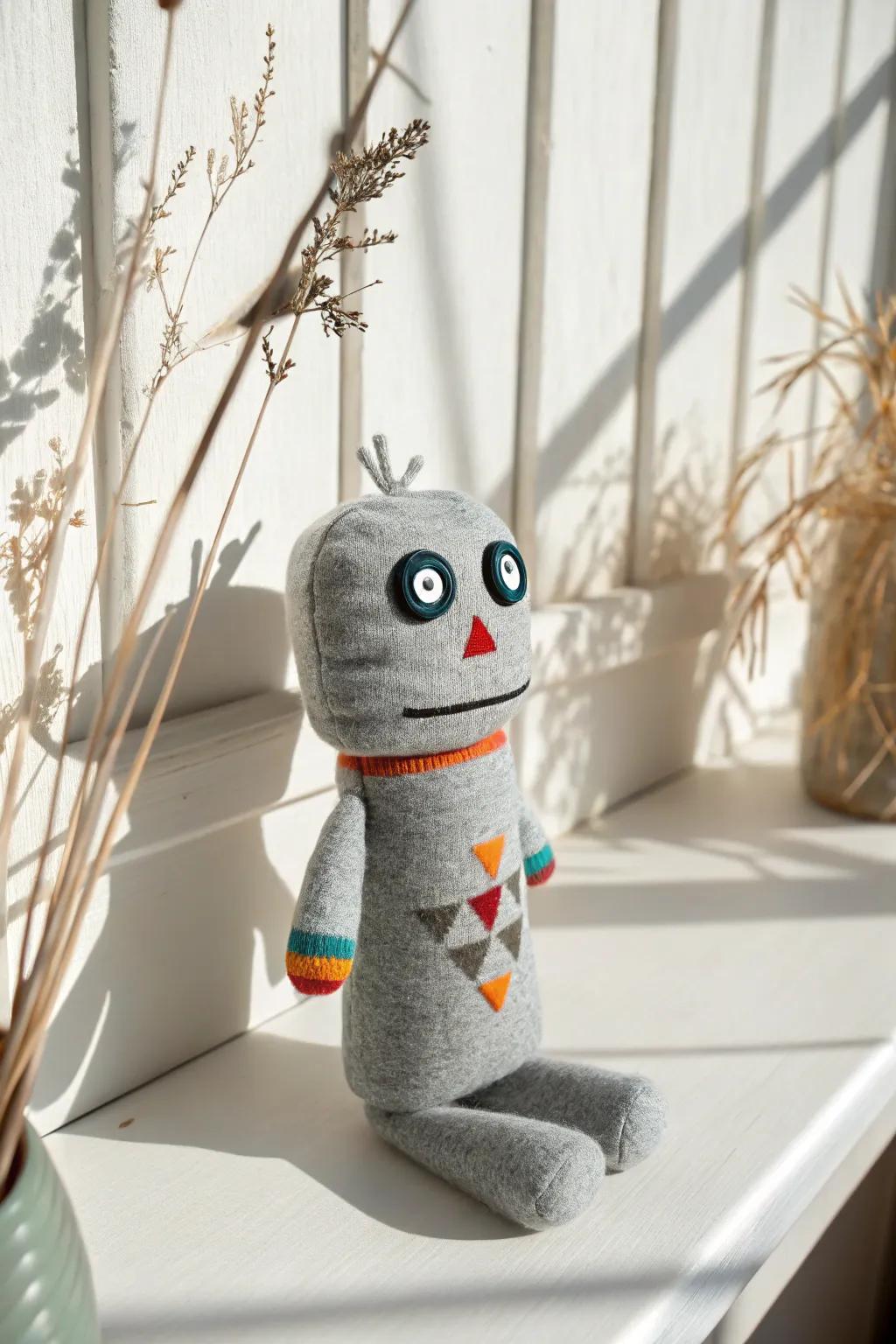 Unleash creativity on a rainy day with whimsical hosiery puppet automatons!