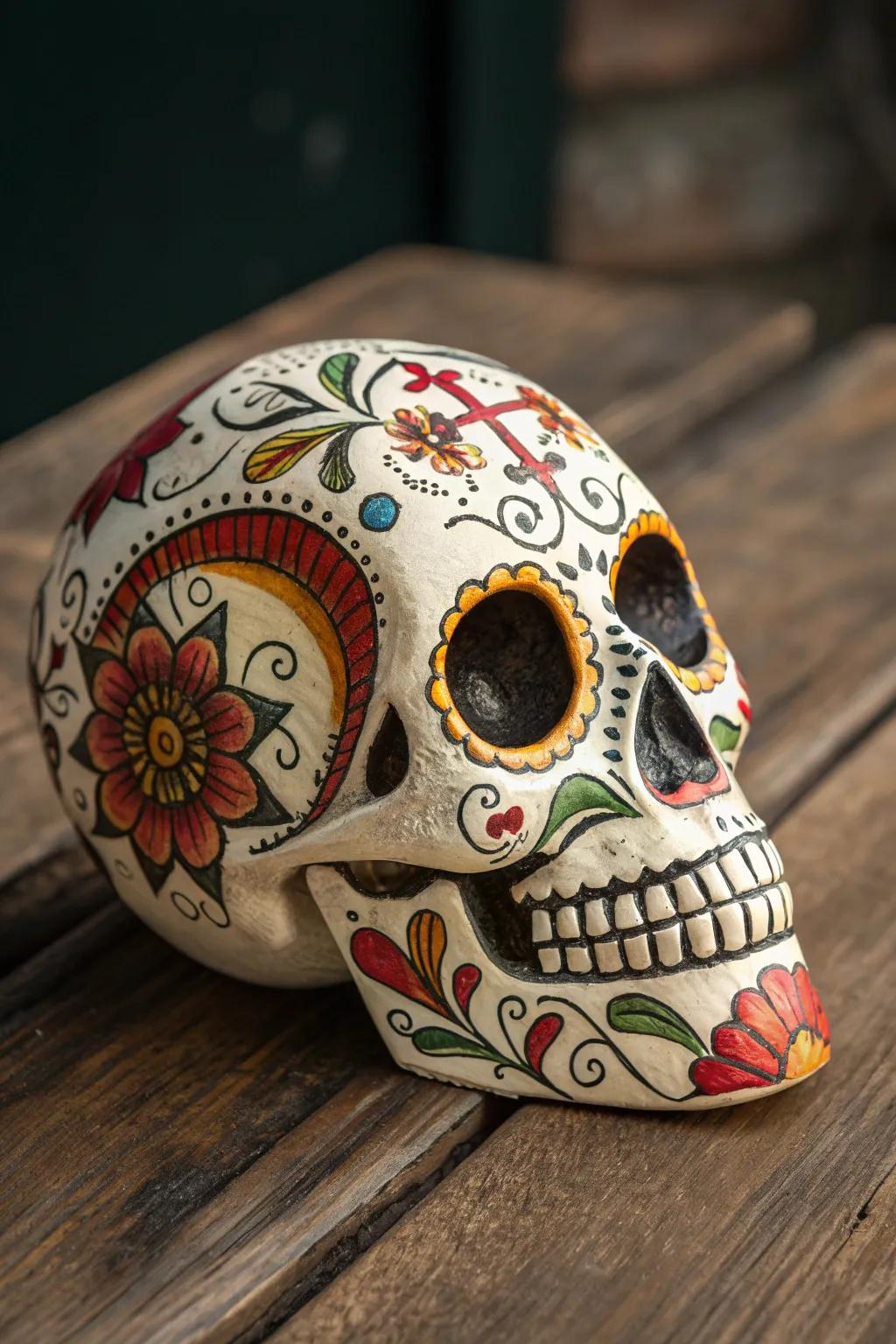 Where Artistry Meets Heritage: An Animated Day of the Dead Skull