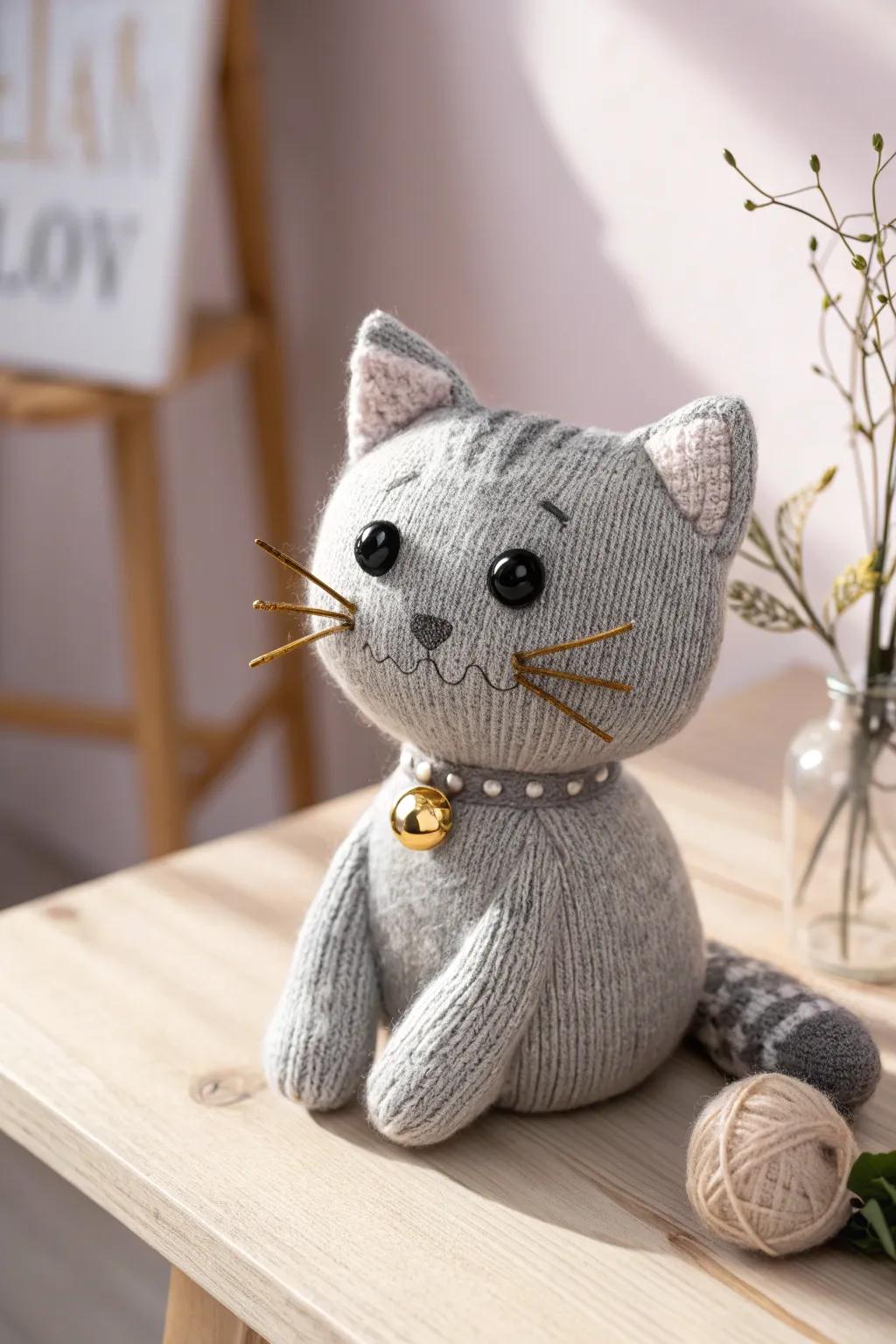 Meet the mischievous sock cat—a perfect blend of Scandinavian simplicity and boho charm!