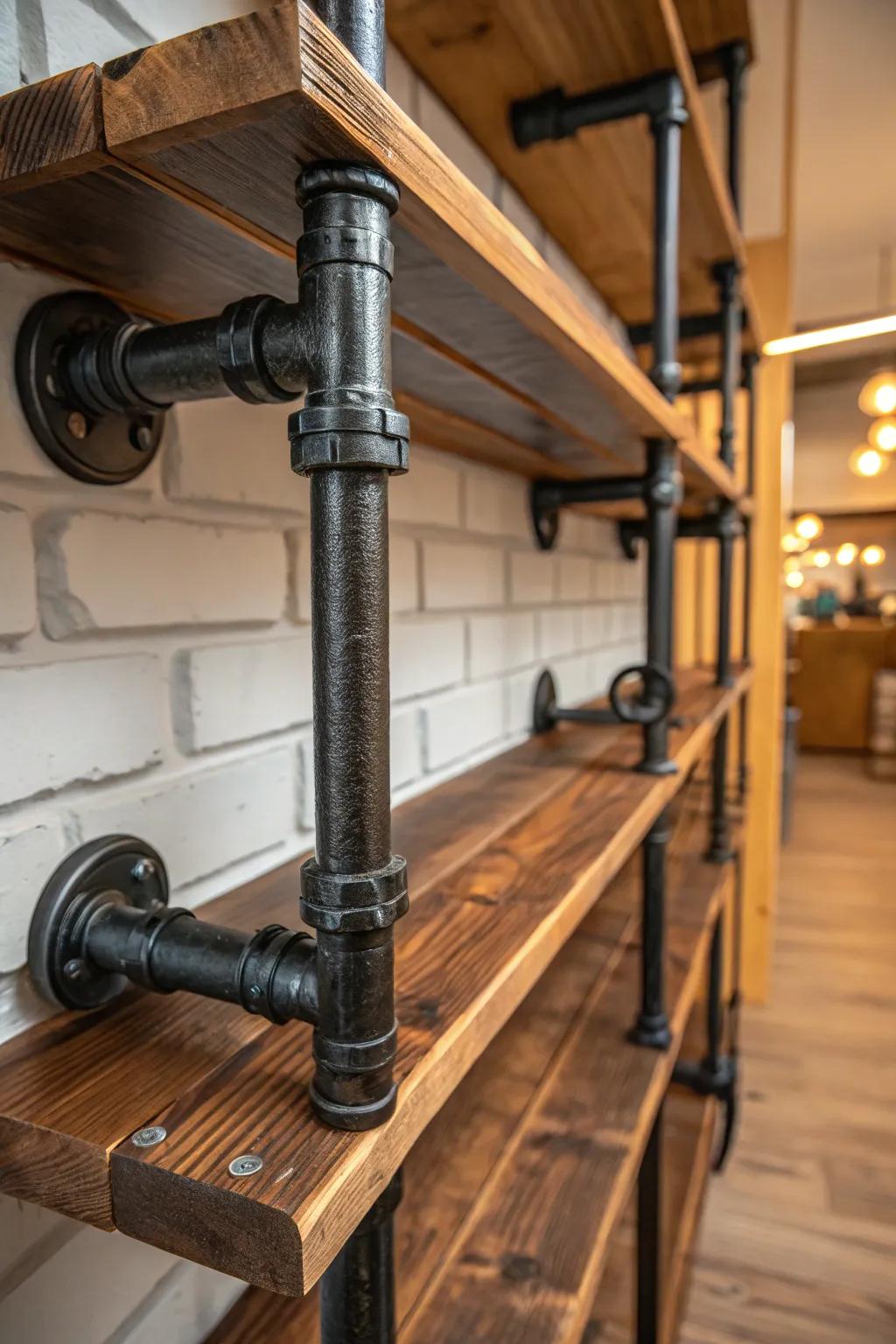 Enhance your space with the rugged finesse of industrial conduit platforms.
