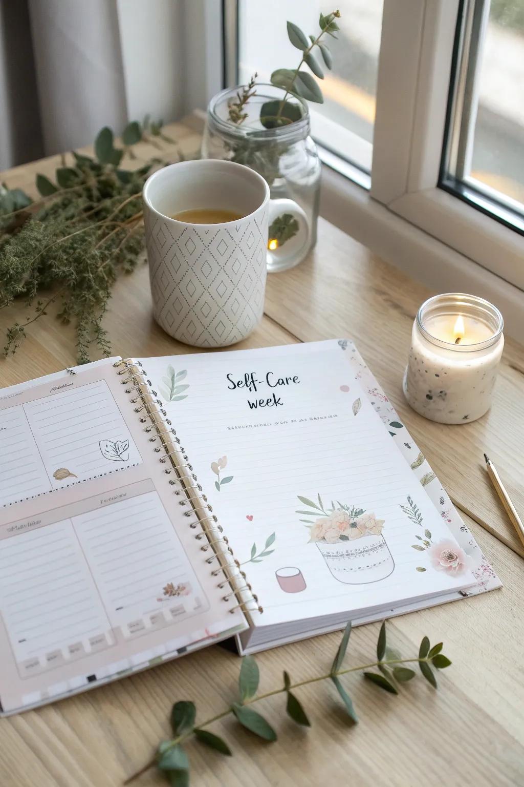 Elevate your planning with themed weeks – embrace simplicity and self-care in style!