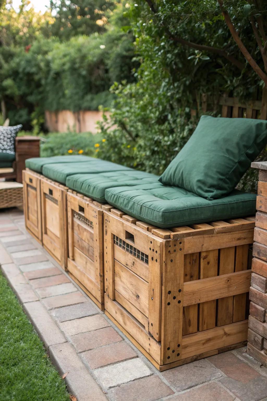 Transform your garden into a retreat with this handmade box seat.