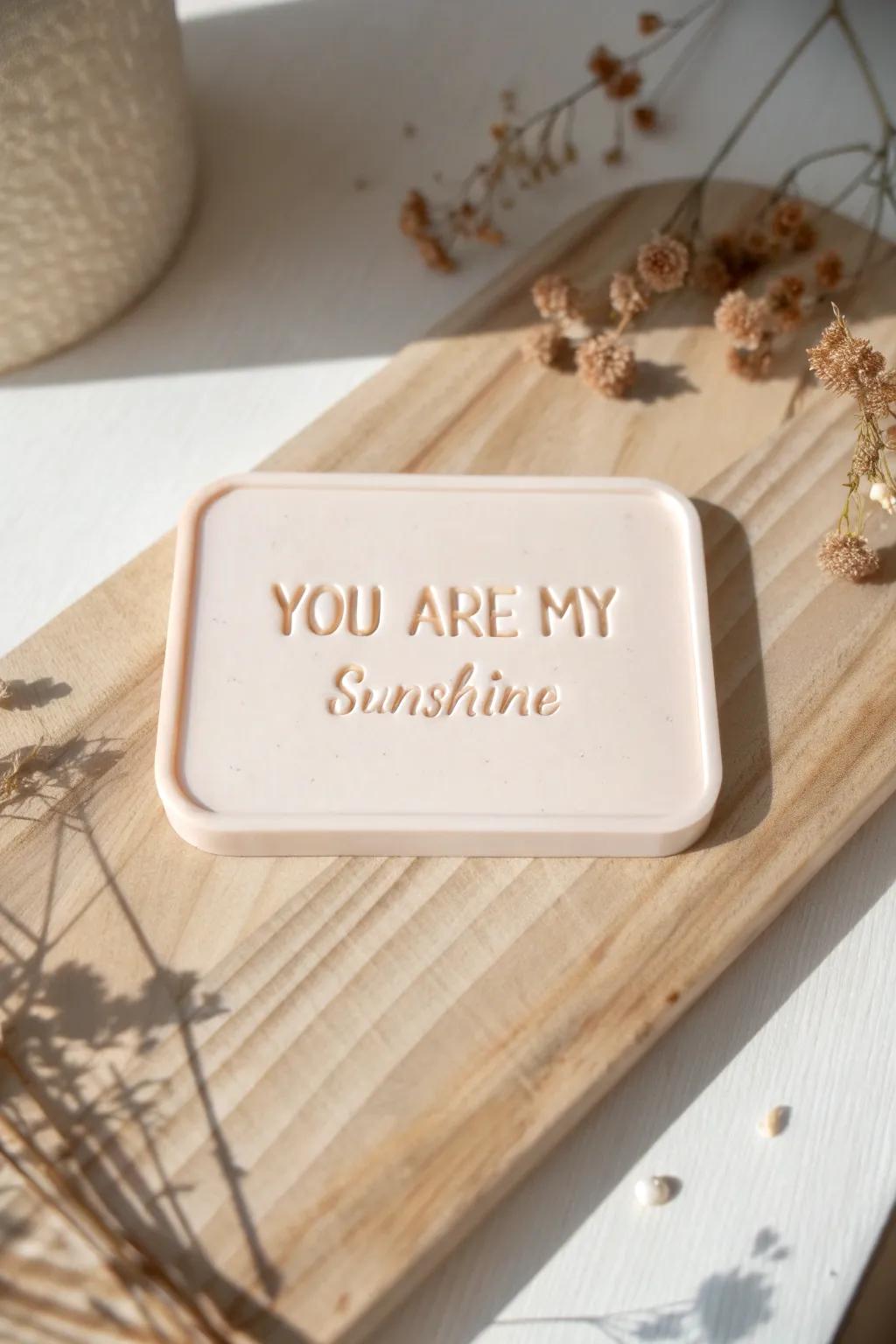 Capture her essence with a personalized 3D-printed excerpt plaque—a harmonious blend of artistry and romance.