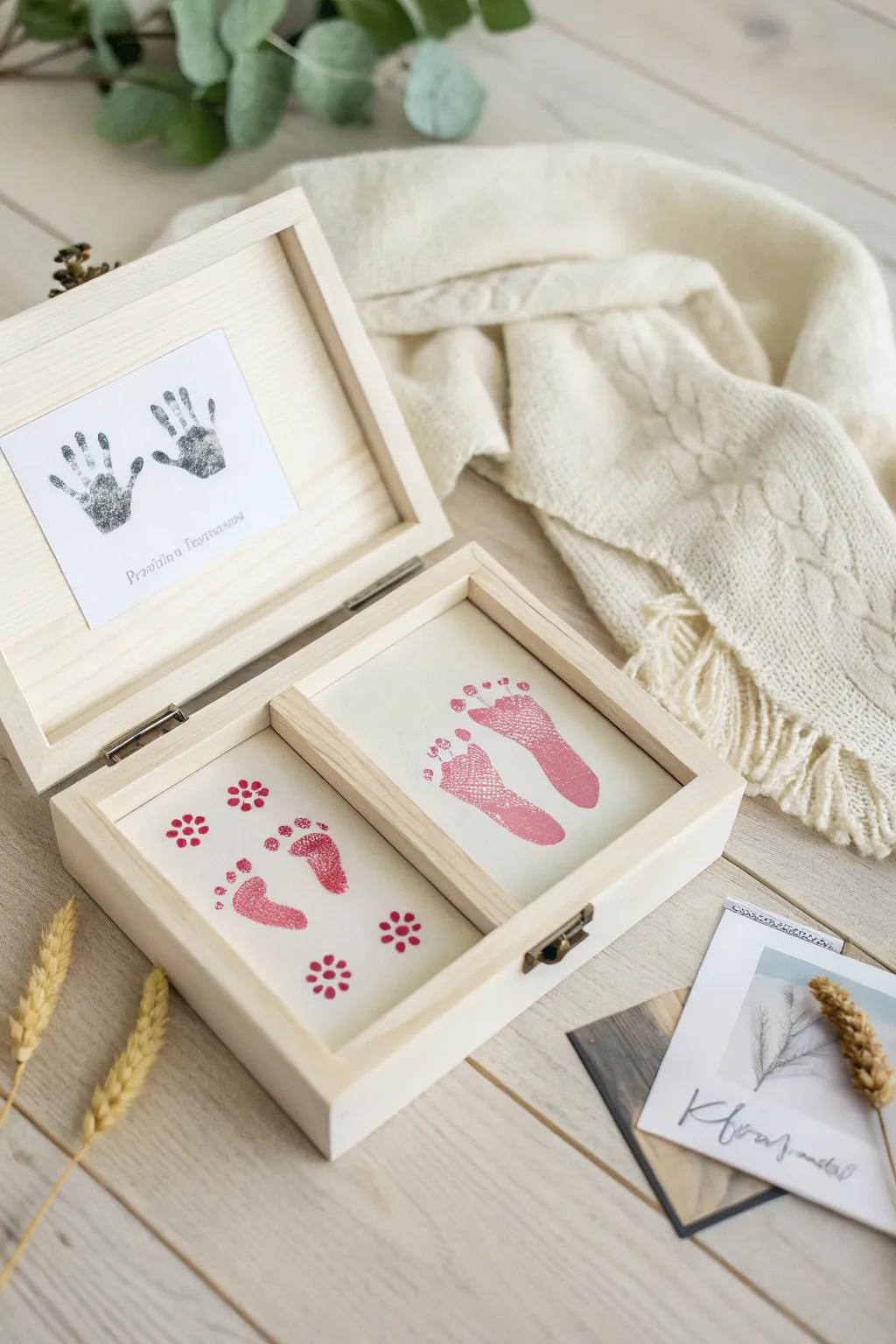Cherish those petite instants with handcrafted baby impressions that meld minimalist elegance with a dash of Boho allure.