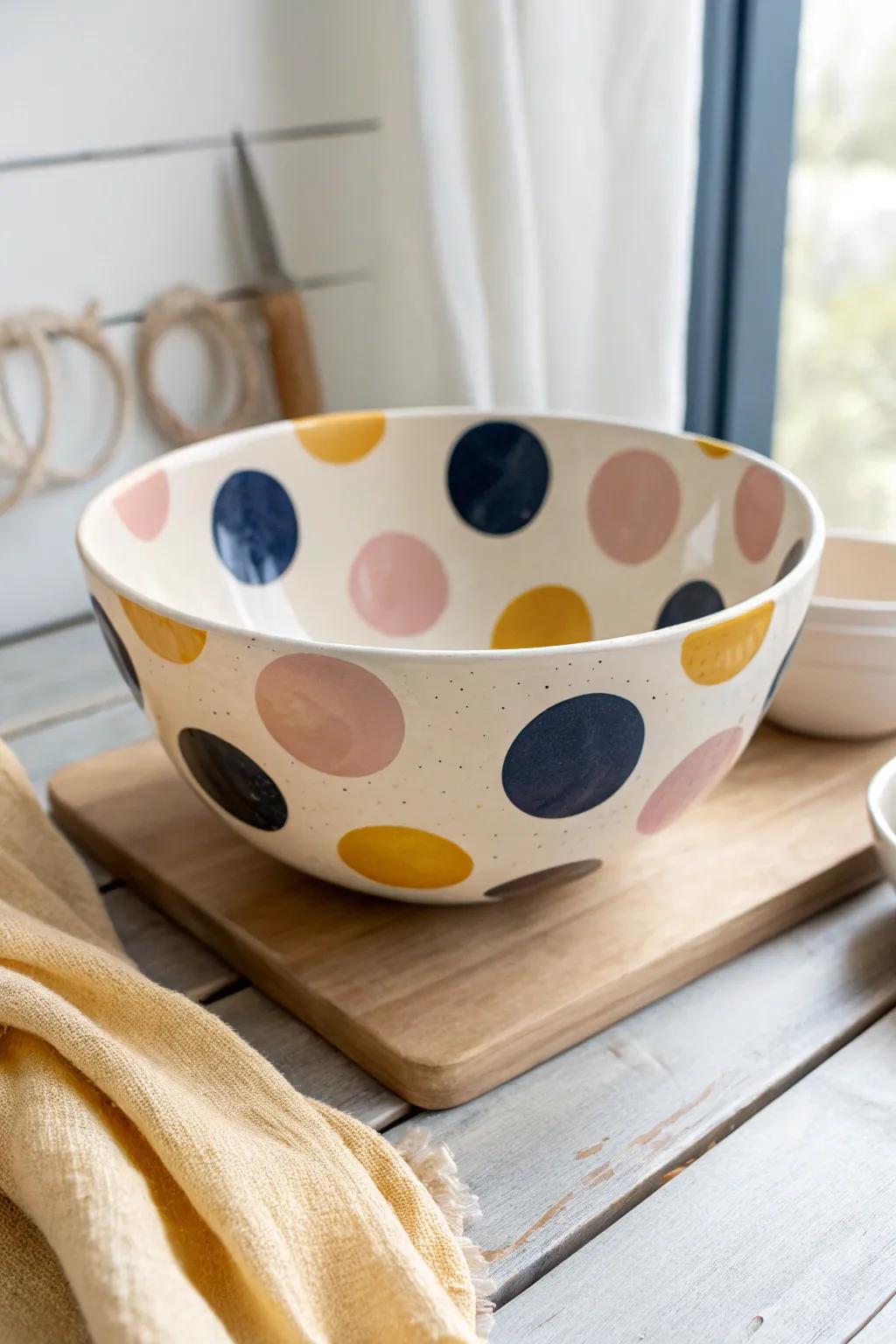 Elevate your social events with whimsical round accent bowls!