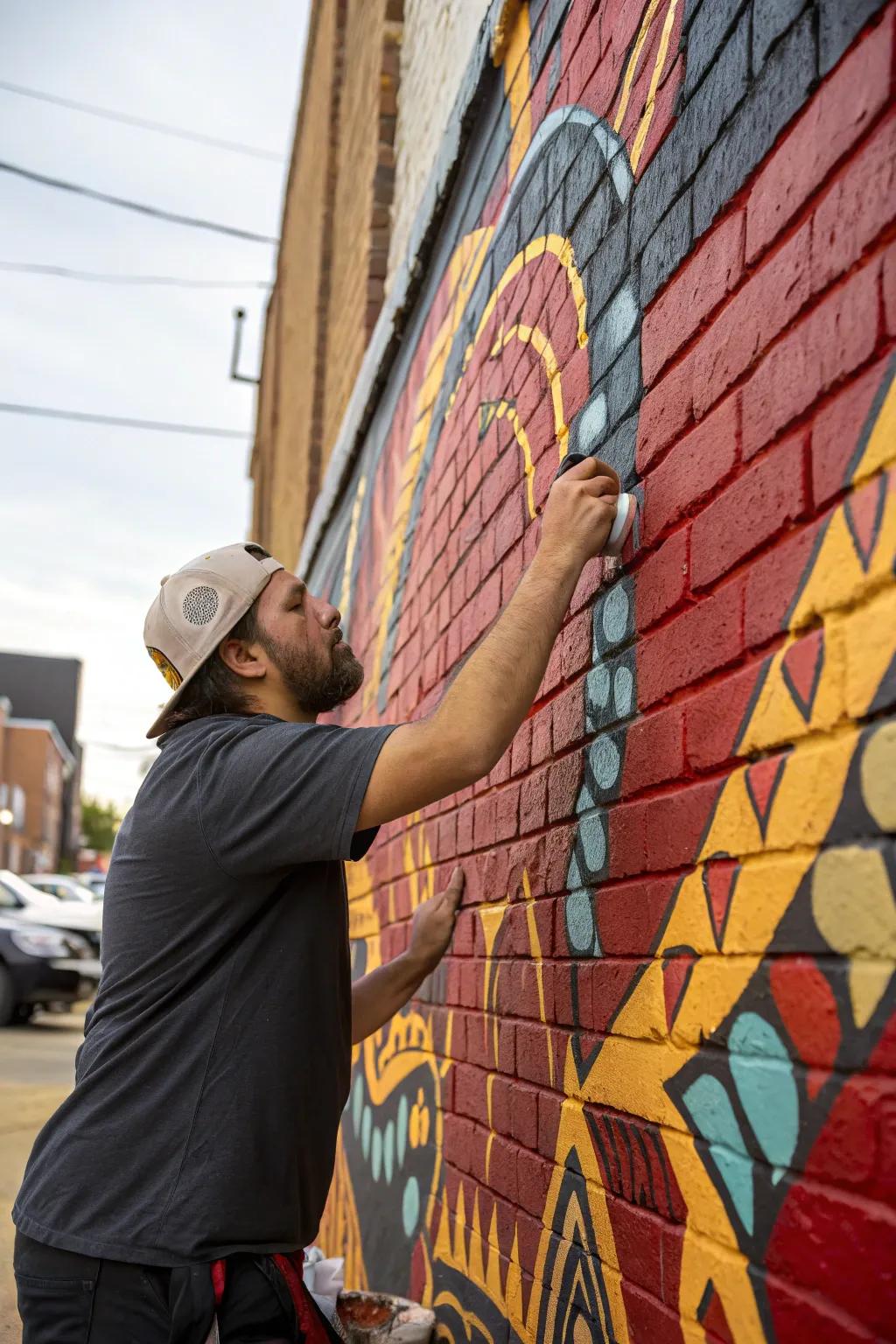 Witness the transformative capacity of artistry: where brickwork evolves into a conduit of inventiveness.