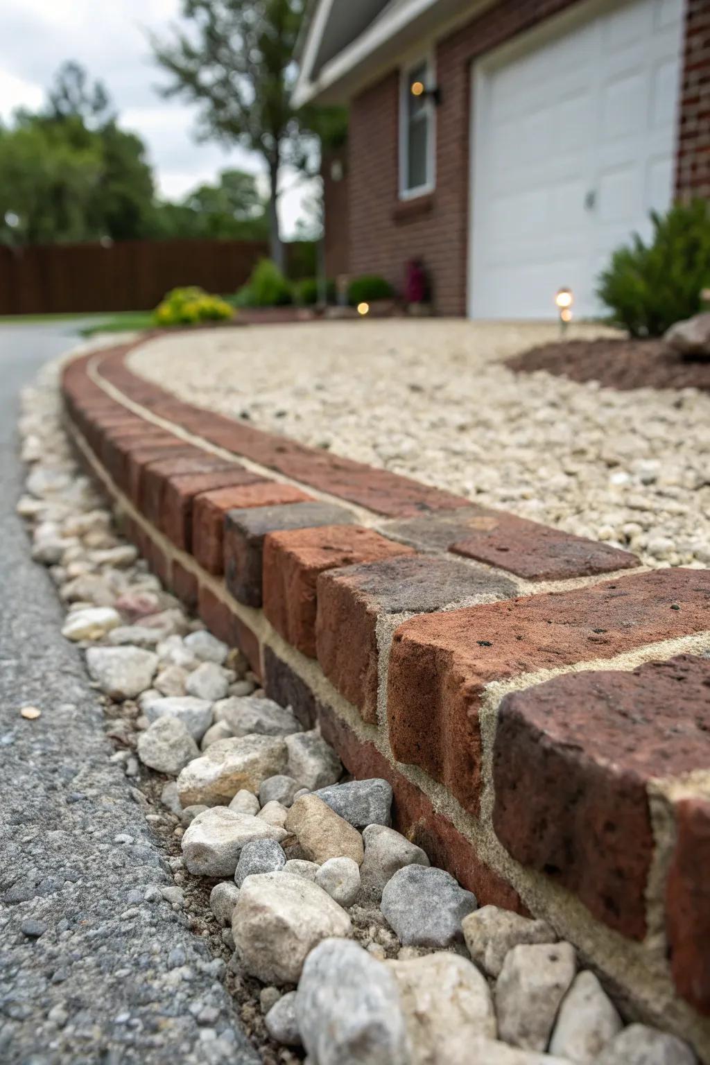 Transform your driveway through meticulous craftsmanship: Personalized block borders that amplify roadside charm.