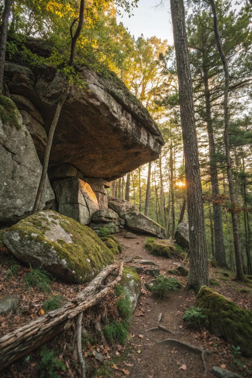 Uncover the knack for off-grid living through a spontaneous rock refuge, where nature's handiwork complements off-grid sophistication.